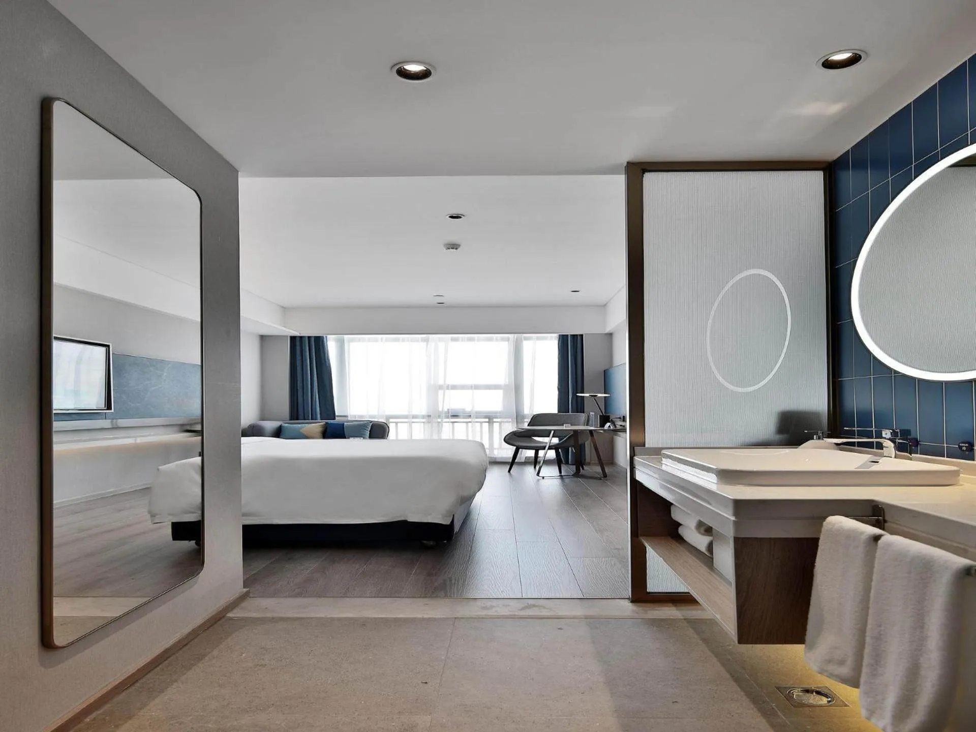 Bed in Kyriad Marvelous Hotel NanChang Xiang Lake Jinsha Avenue