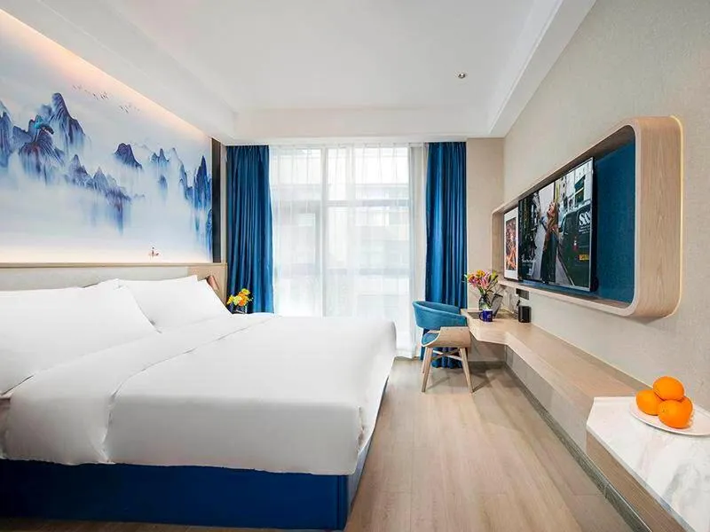 Bed in Kyriad Hotel Luoyang Longmen Railway Station