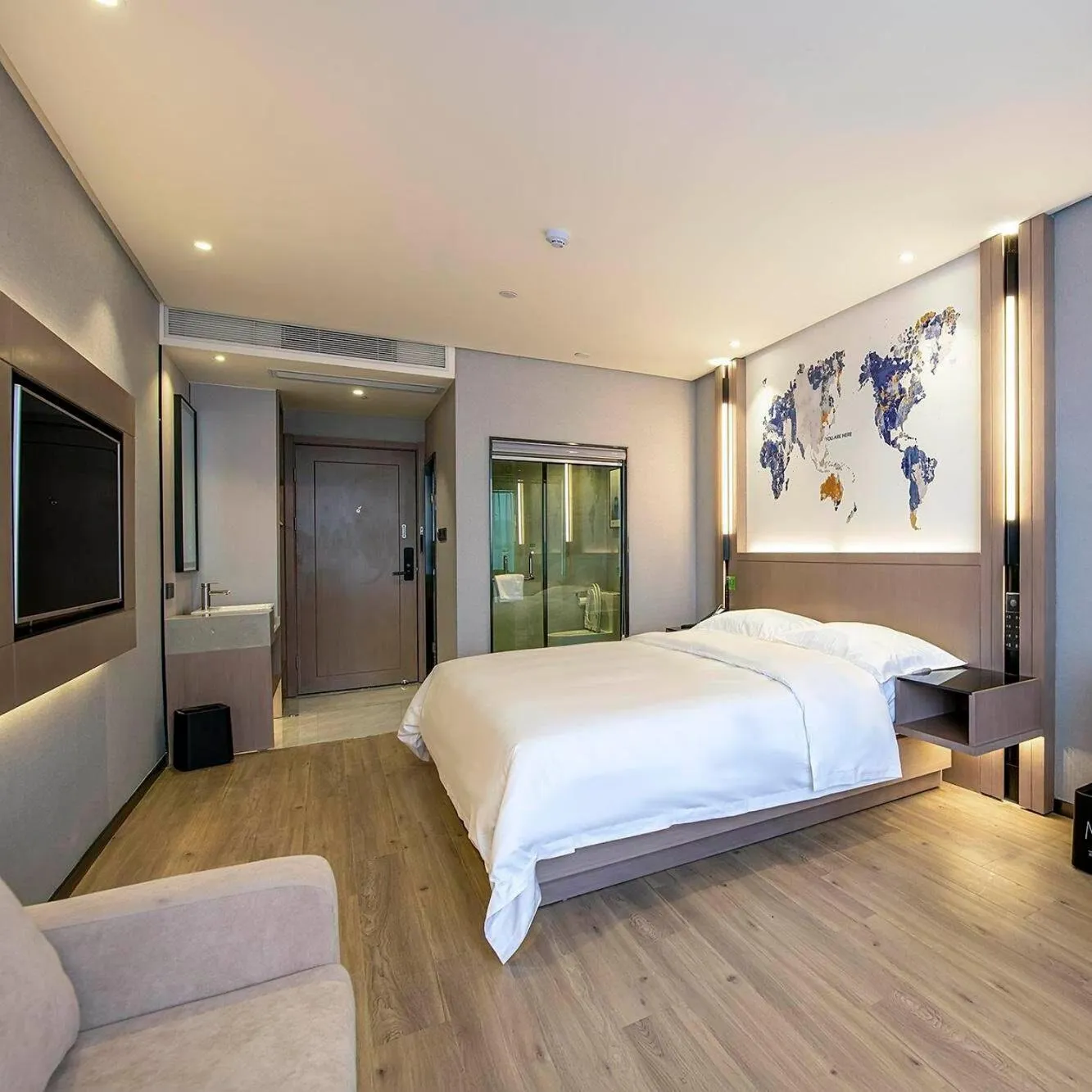 Bed in Kyriad Marvelous Hotel Daya Bay BYD Technology Park