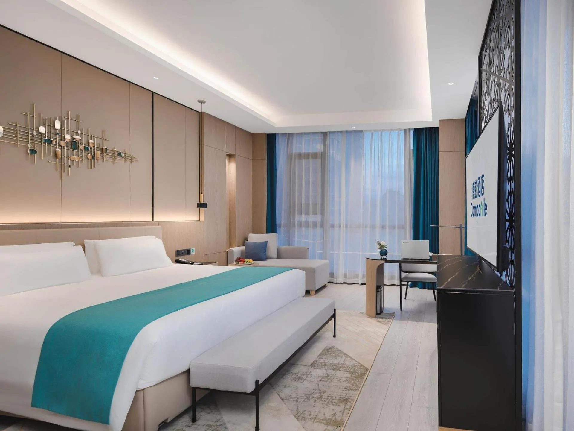 Bed in Campanile Chaozhou Ancient City