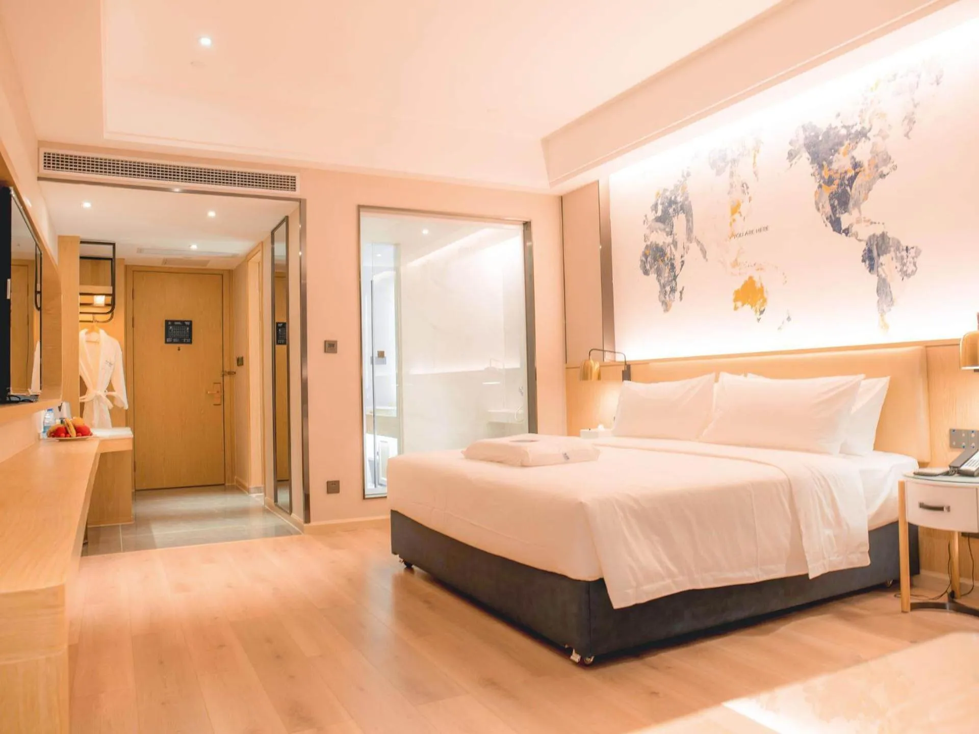 Bed in Kyriad Marvelous Hotel Luoding Ring City East Road