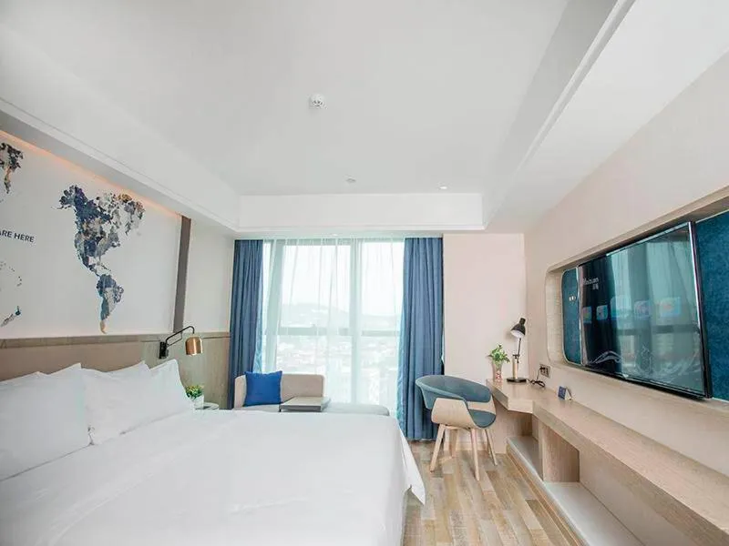 Bed in Kyriad Marvelous Hotel Foshan Xiqiao Mountain Scenic Area Qiaoling Square