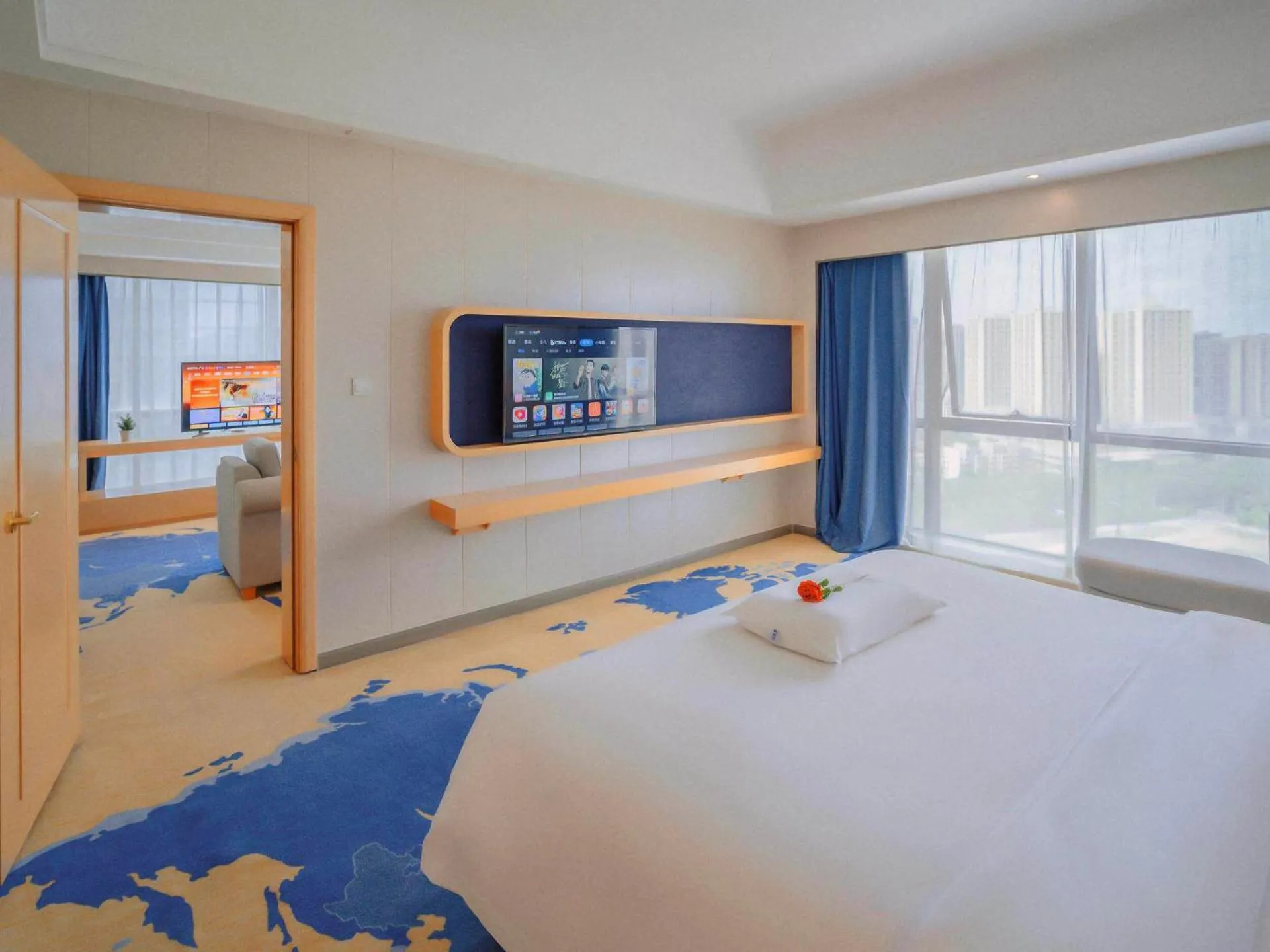 Bed in Kyriad Marvelous Hotel Zhongshan South District Conference Centre