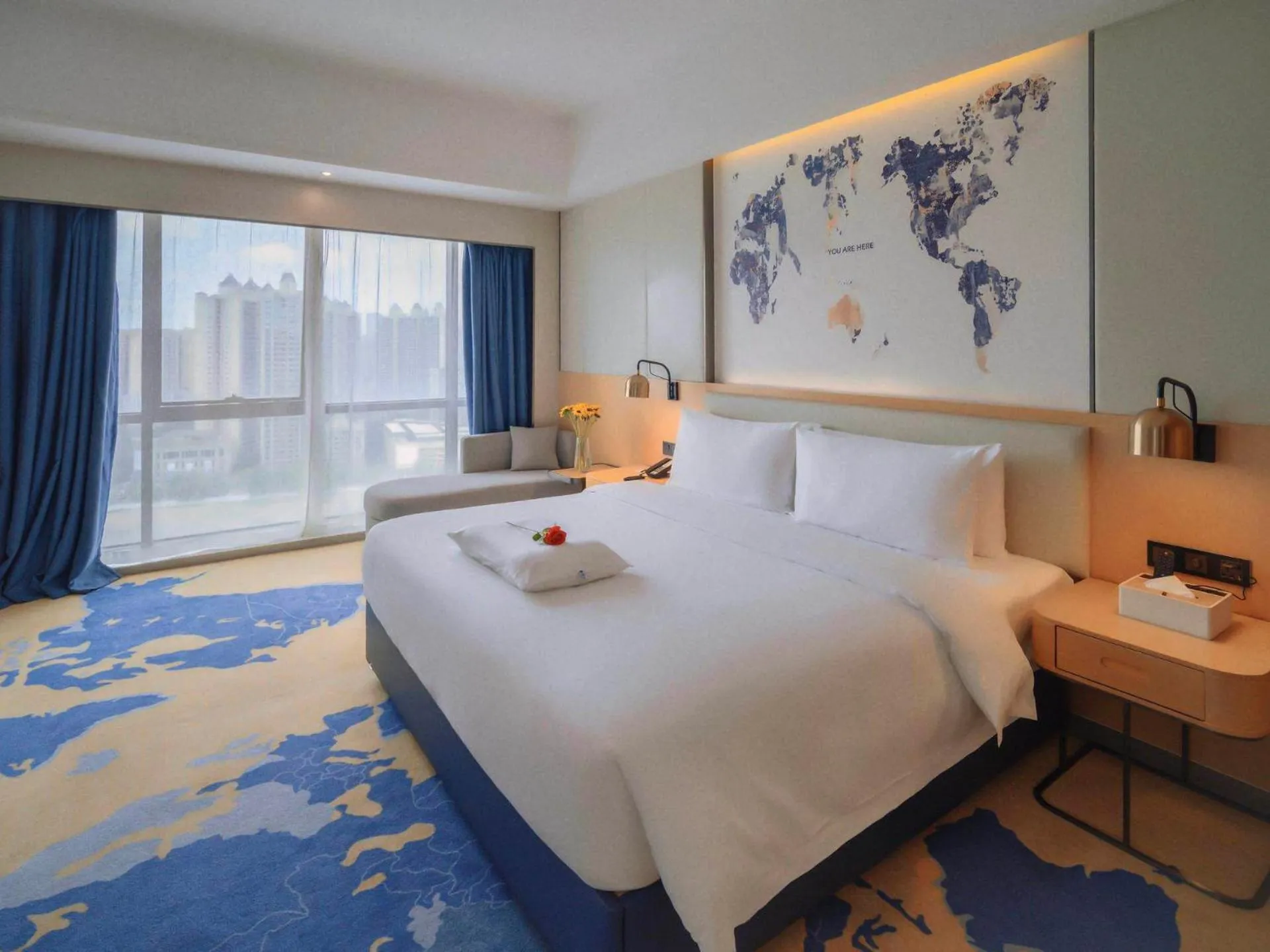 Bed in Kyriad Marvelous Hotel Zhongshan South District Conference Centre