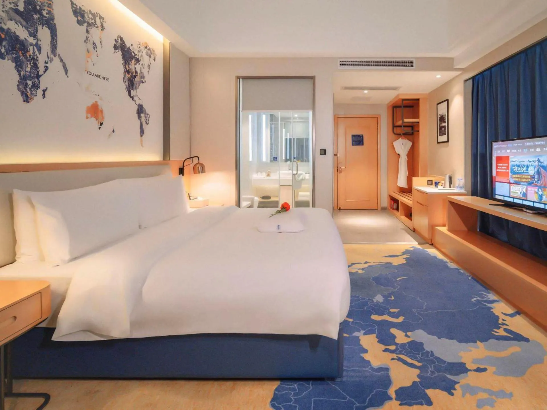 Bed in Kyriad Marvelous Hotel Zhongshan South District Conference Centre