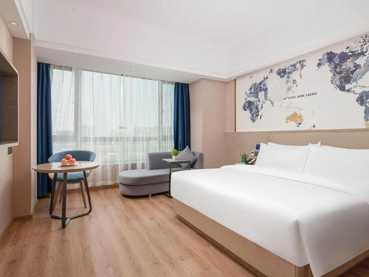 Bed in Kyriad Hotel Guigang Wuyue Plaza Railway Station