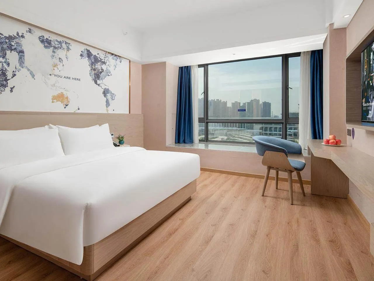 Bed in Kyriad Hotel Guigang Wuyue Plaza Railway Station