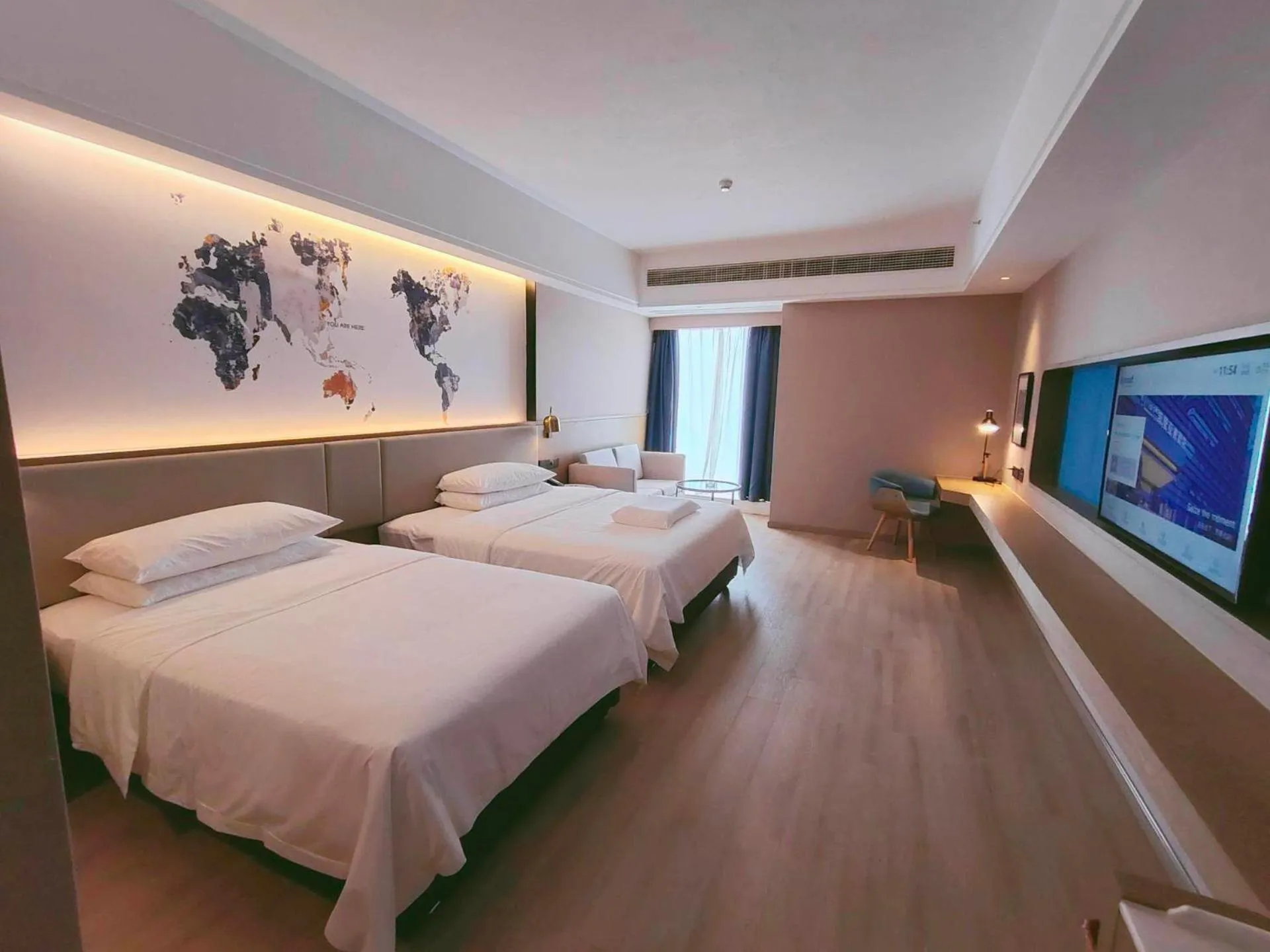 Bed in Kyriad Marvelous Hotel Ziyang North Railway Station