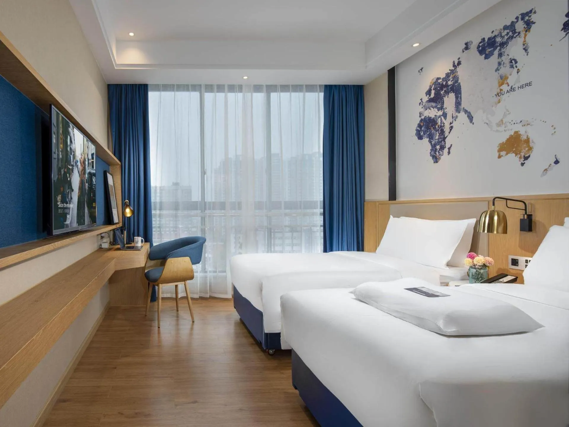 Bed in Kyriad Hanzhong Railway Station