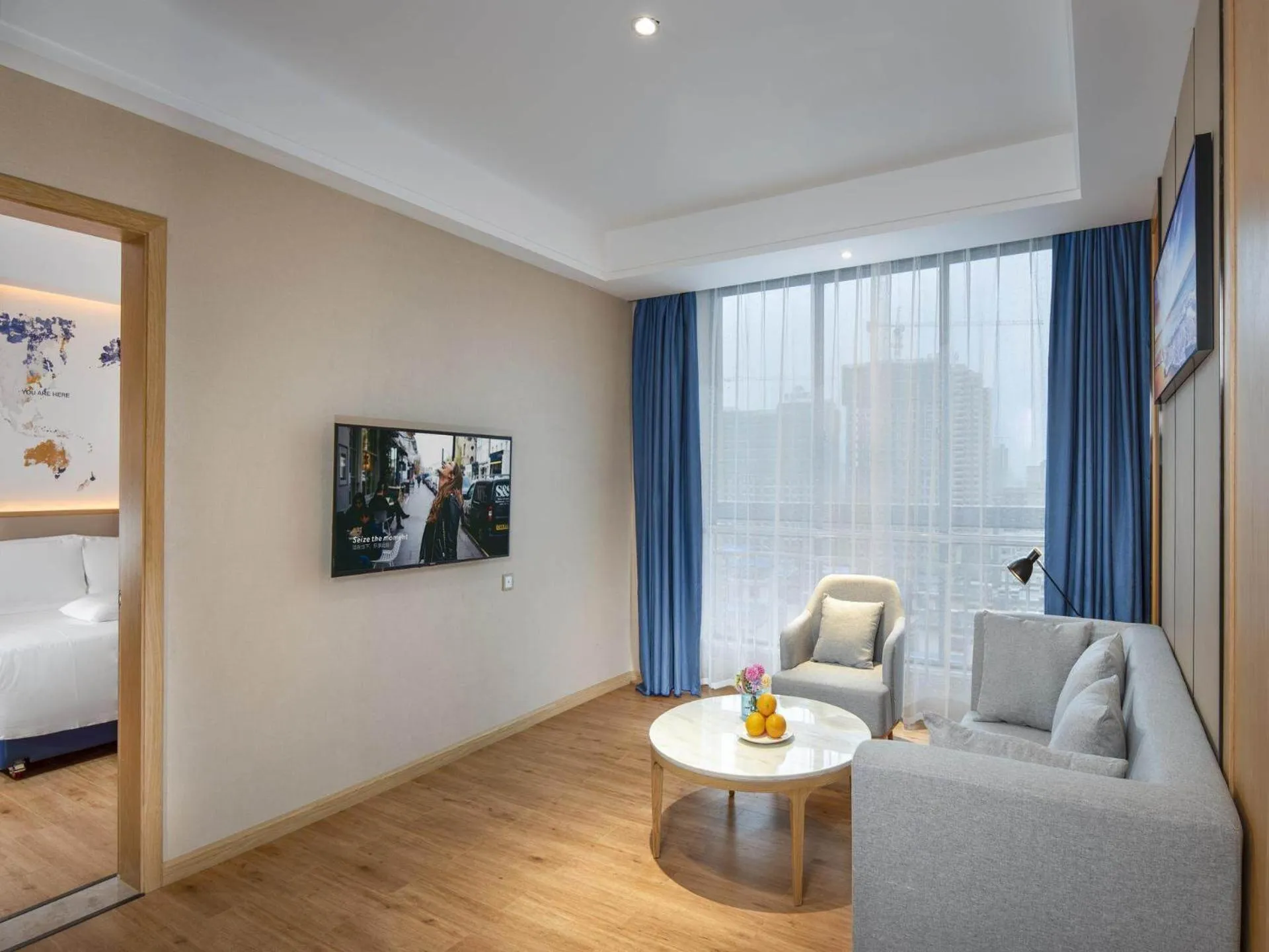 Bed in Kyriad Hanzhong Railway Station