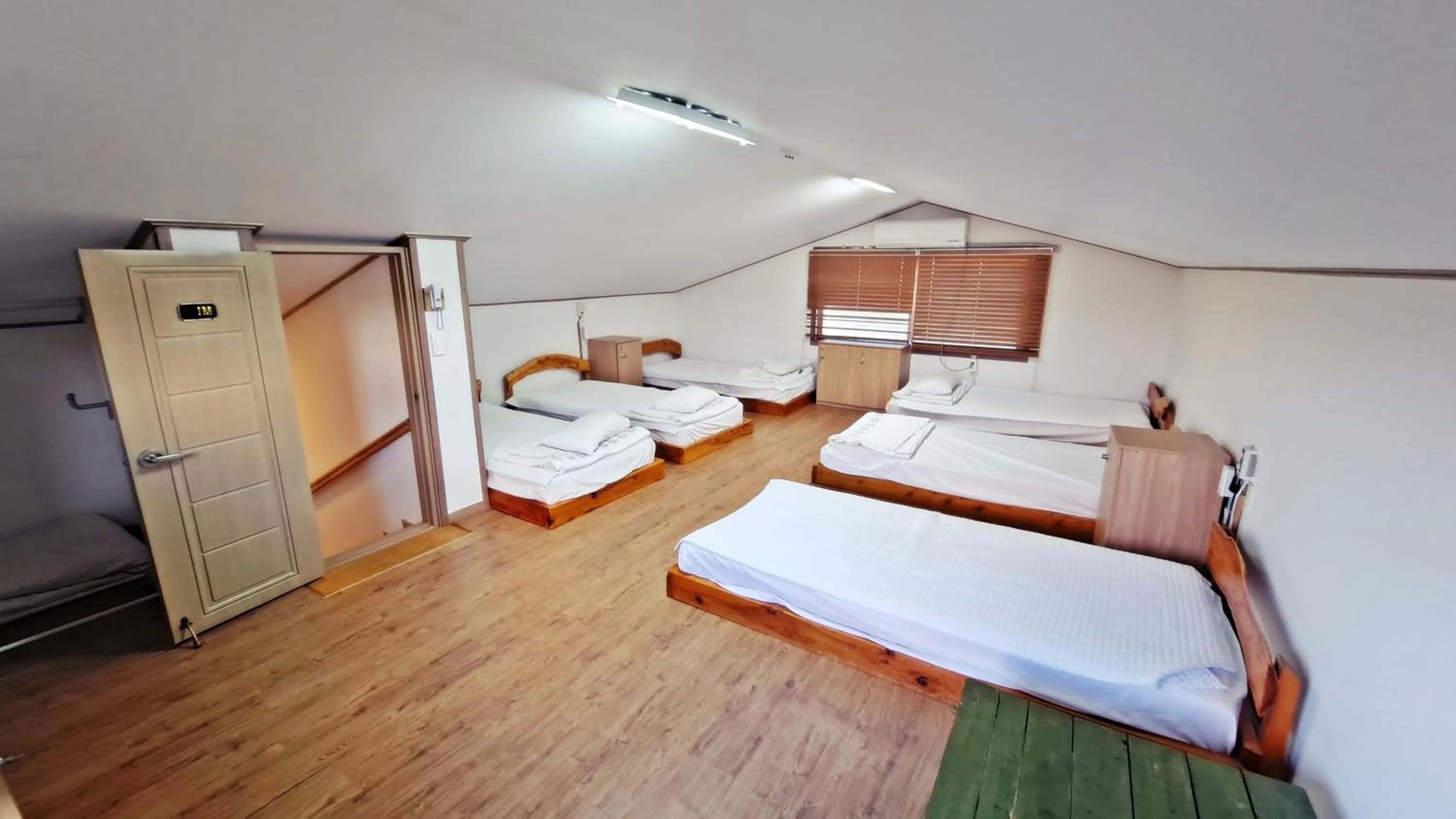 Bed in Jeju Gillime Pension