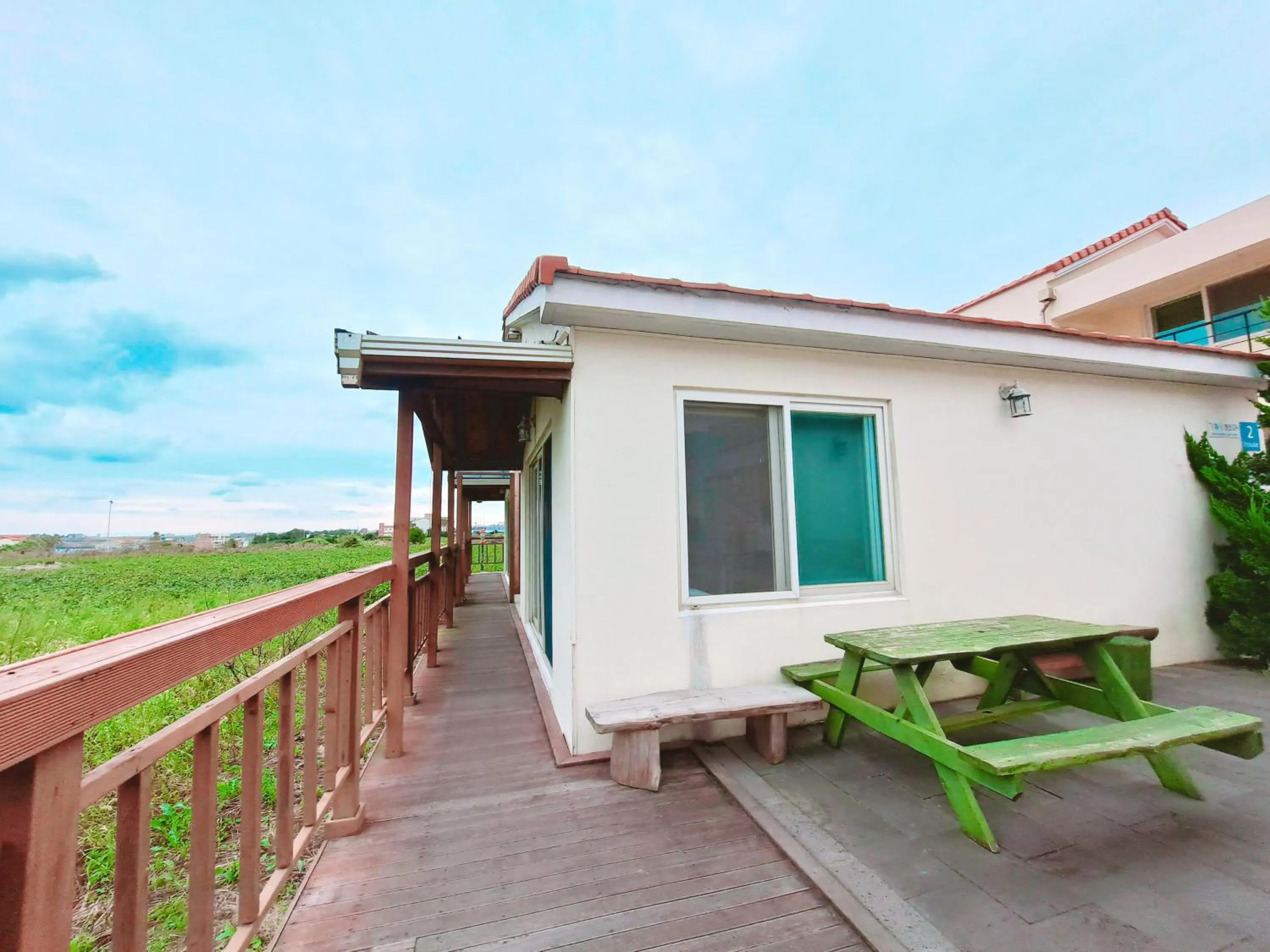 Balcony/Terrace in Jeju Gillime Pension