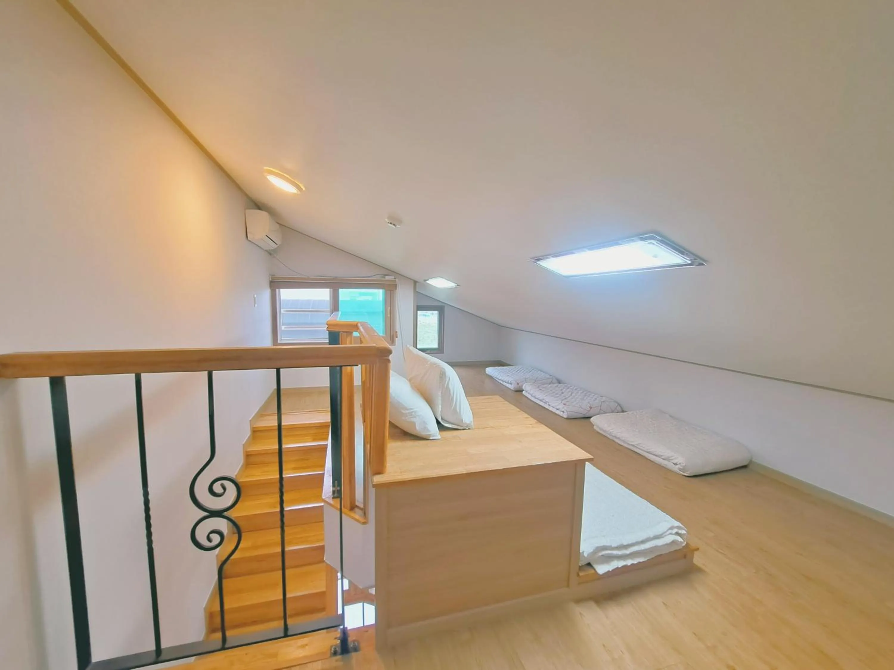 Bed in Jeju Gillime Pension