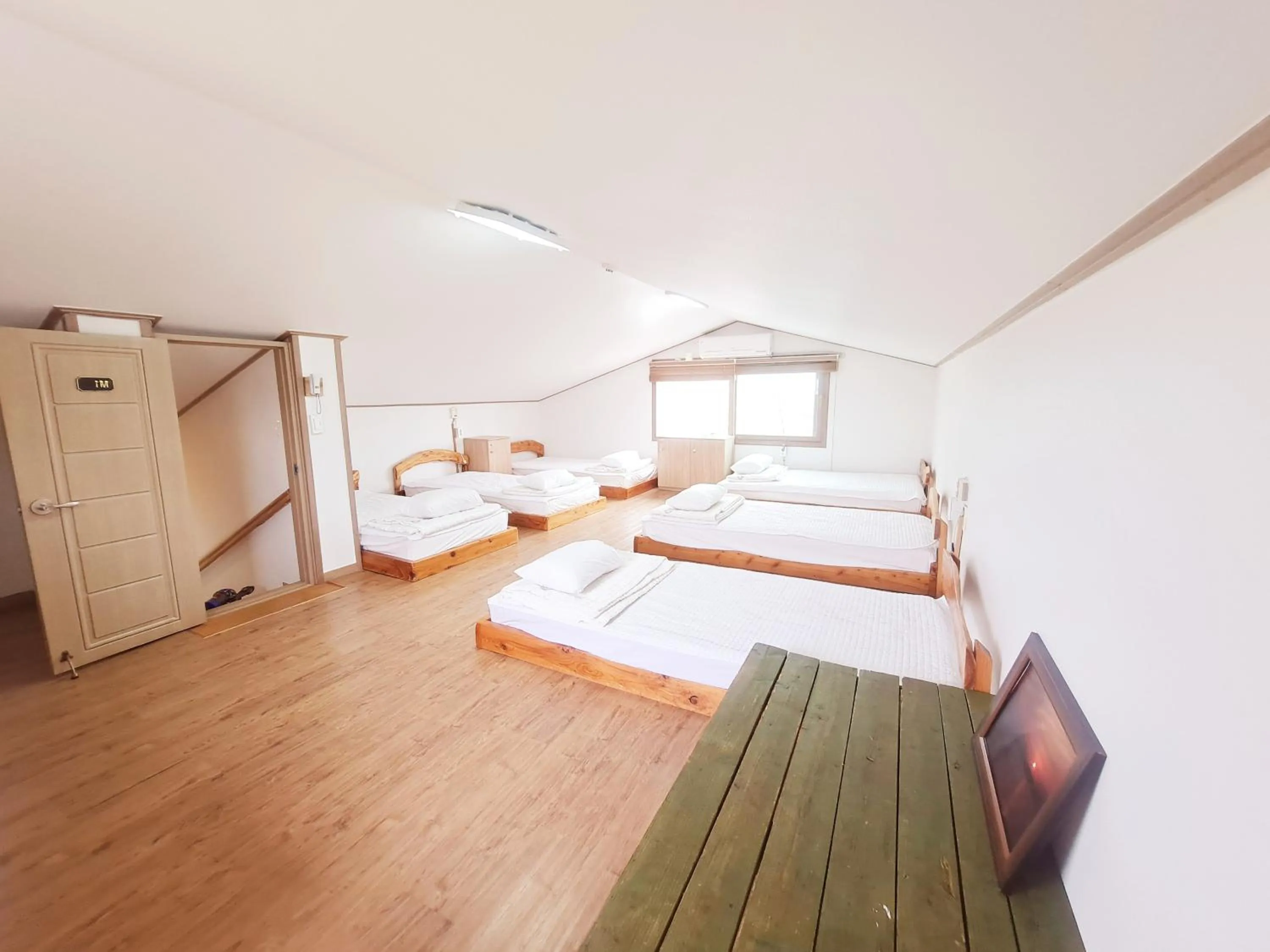 Bed in Jeju Gillime Pension