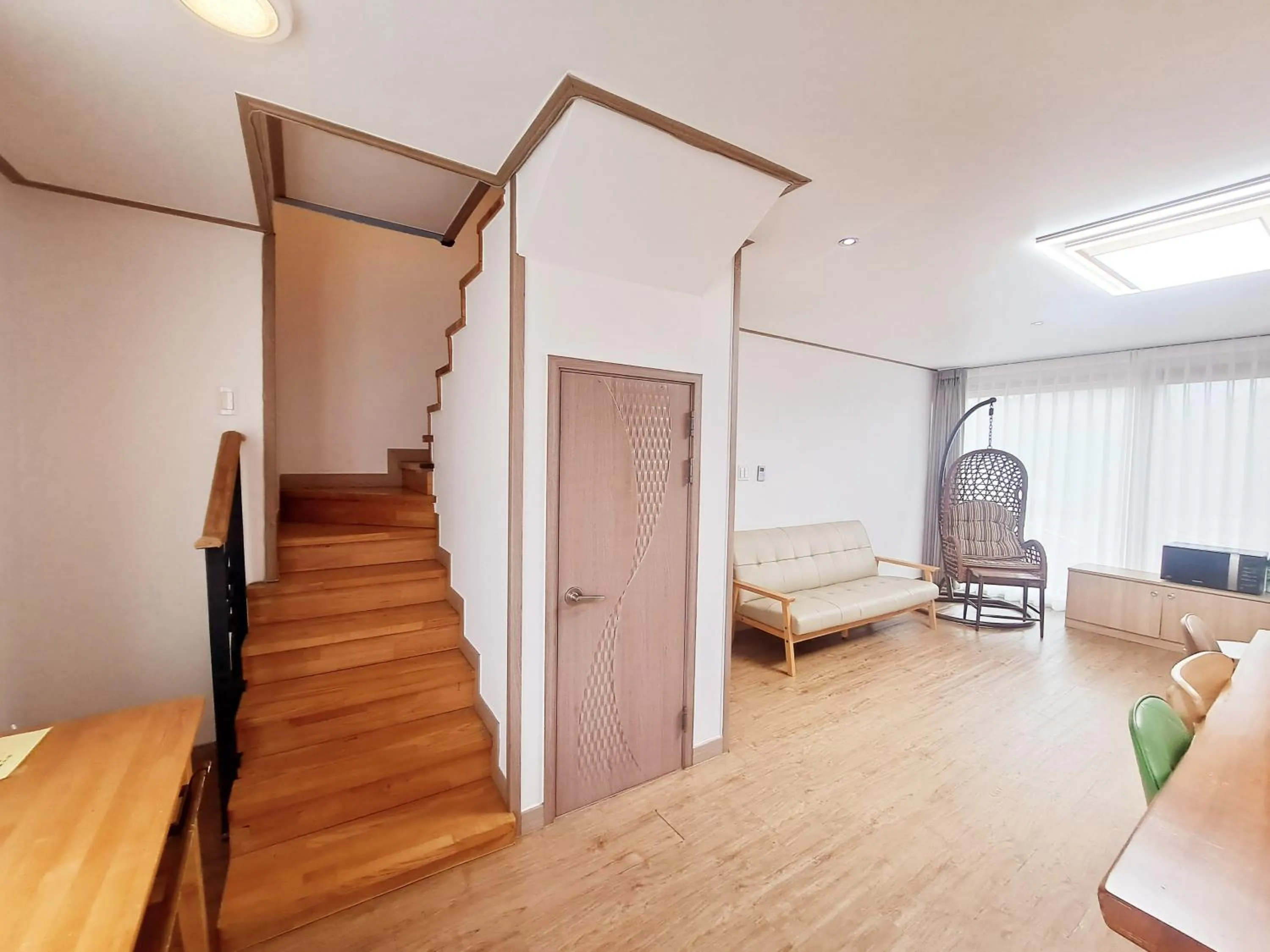 Bed in Jeju Gillime Pension