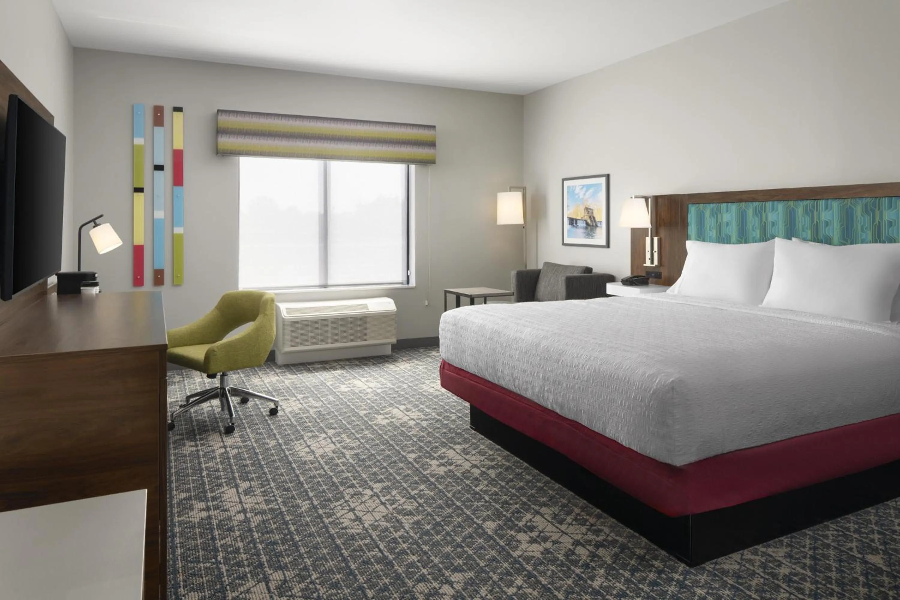 Bed in Hampton Inn & Suites Somerset