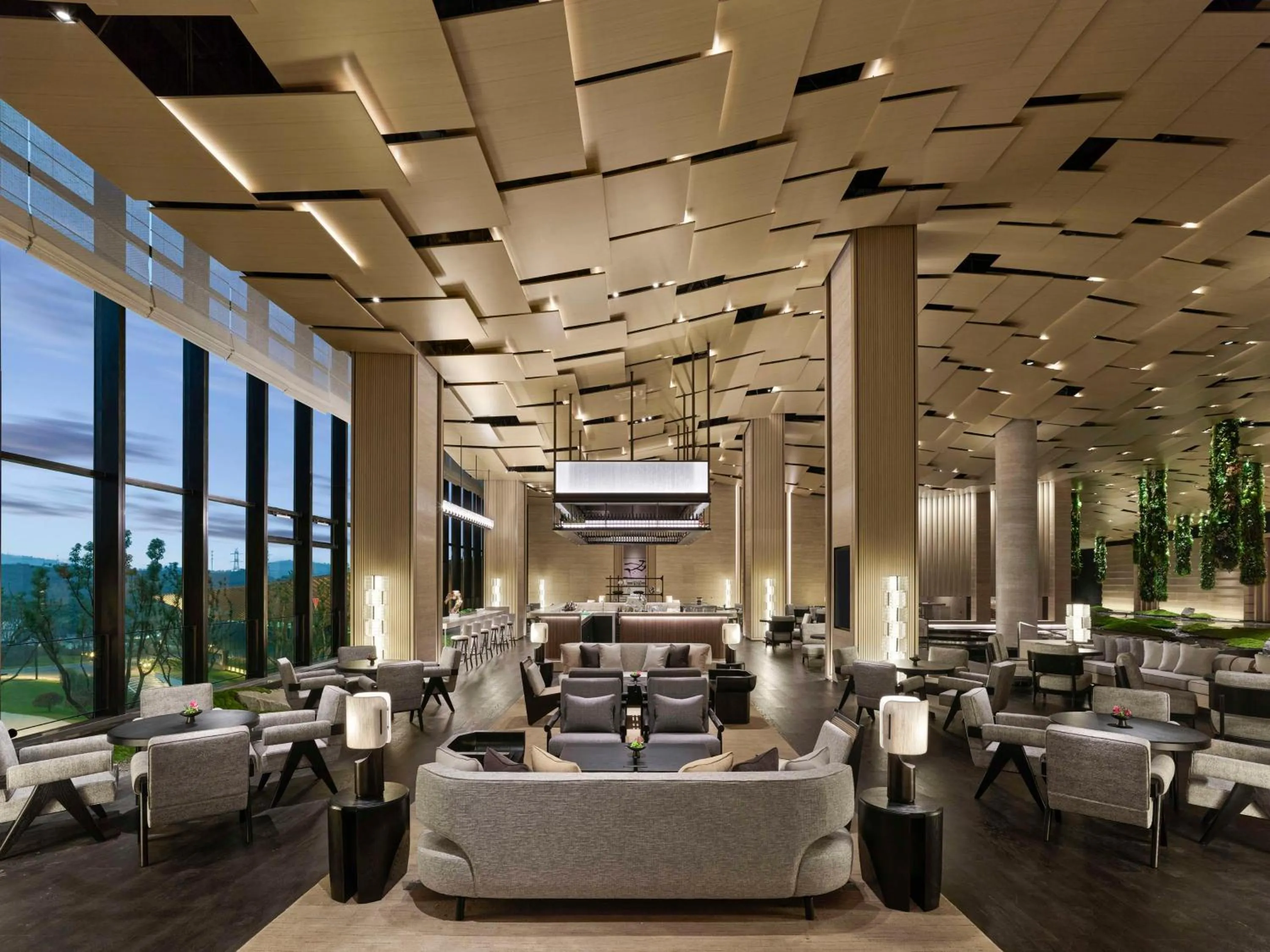 Lobby or reception in Hilton Nanjing Niushoushan