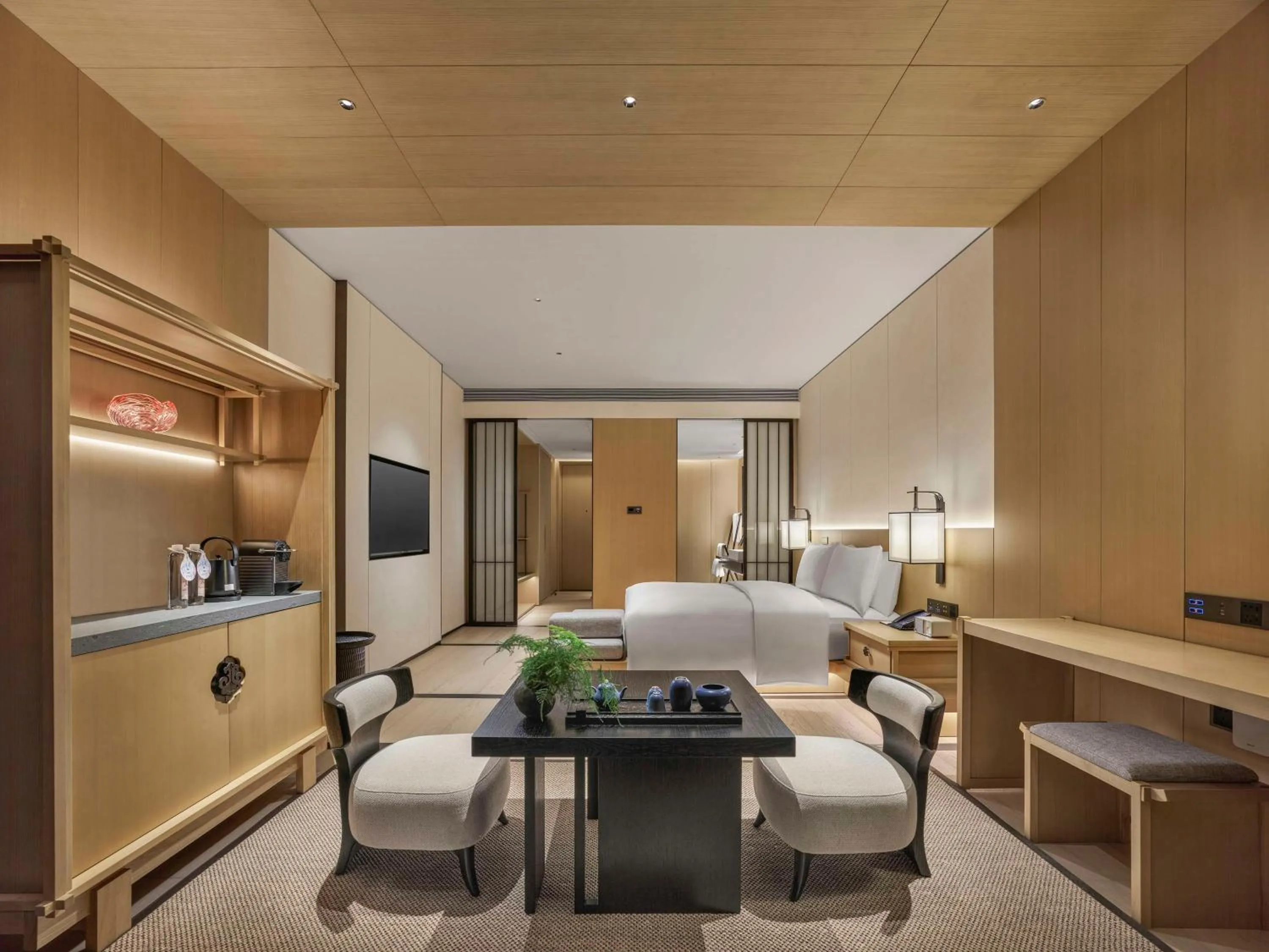 Bed in Hilton Nanjing Niushoushan