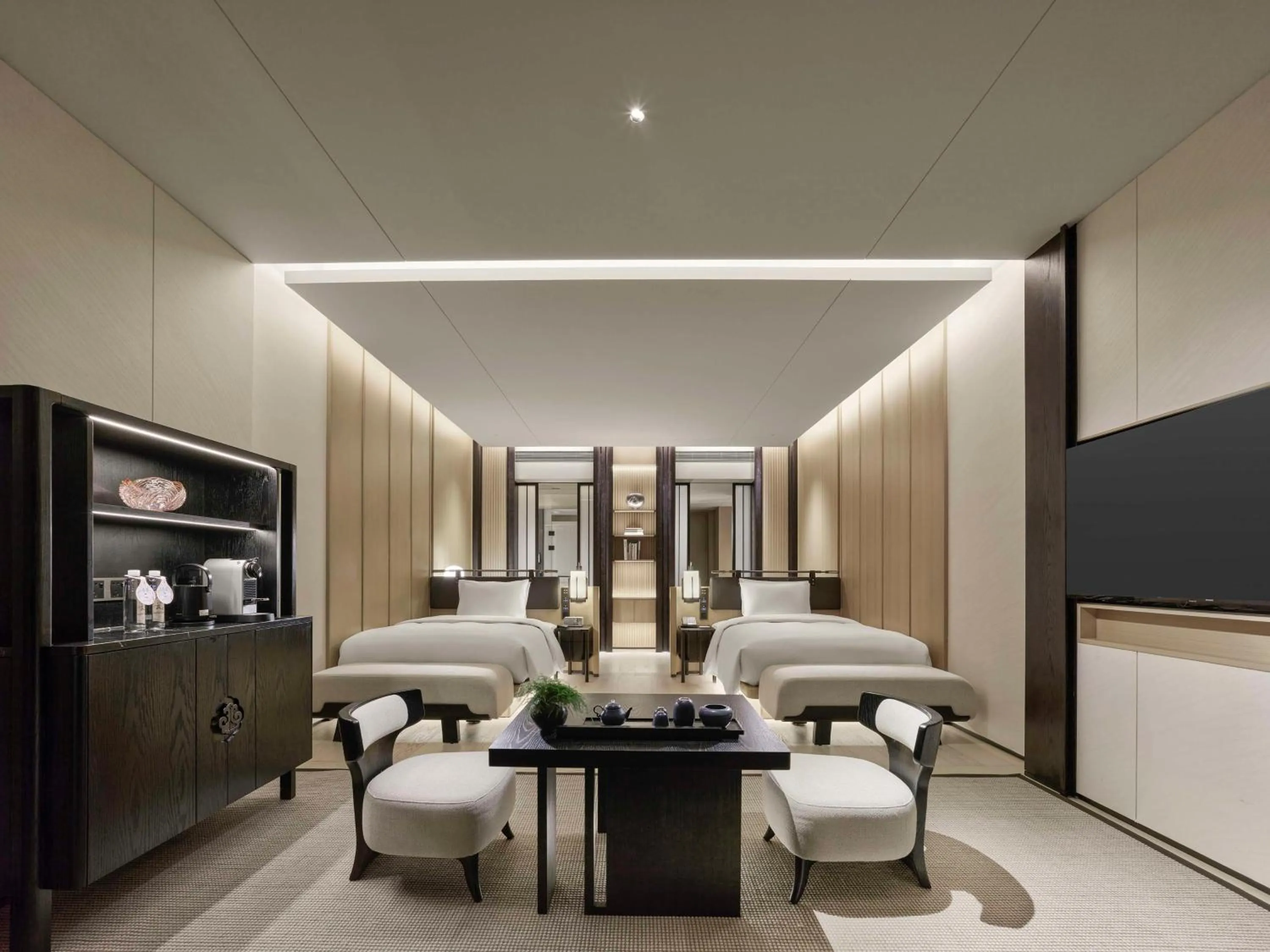 Bed in Hilton Nanjing Niushoushan