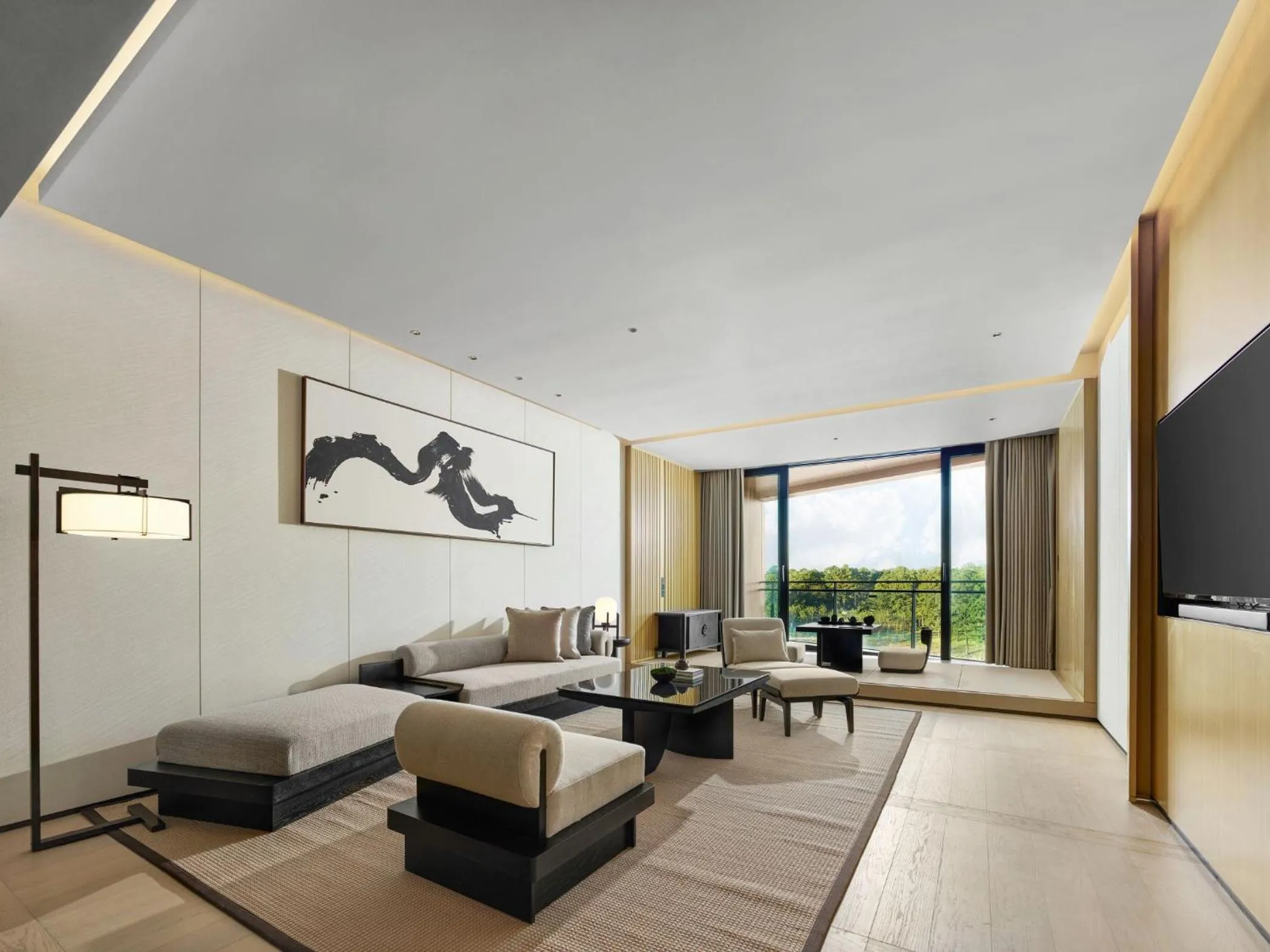 Living room in Hilton Nanjing Niushoushan