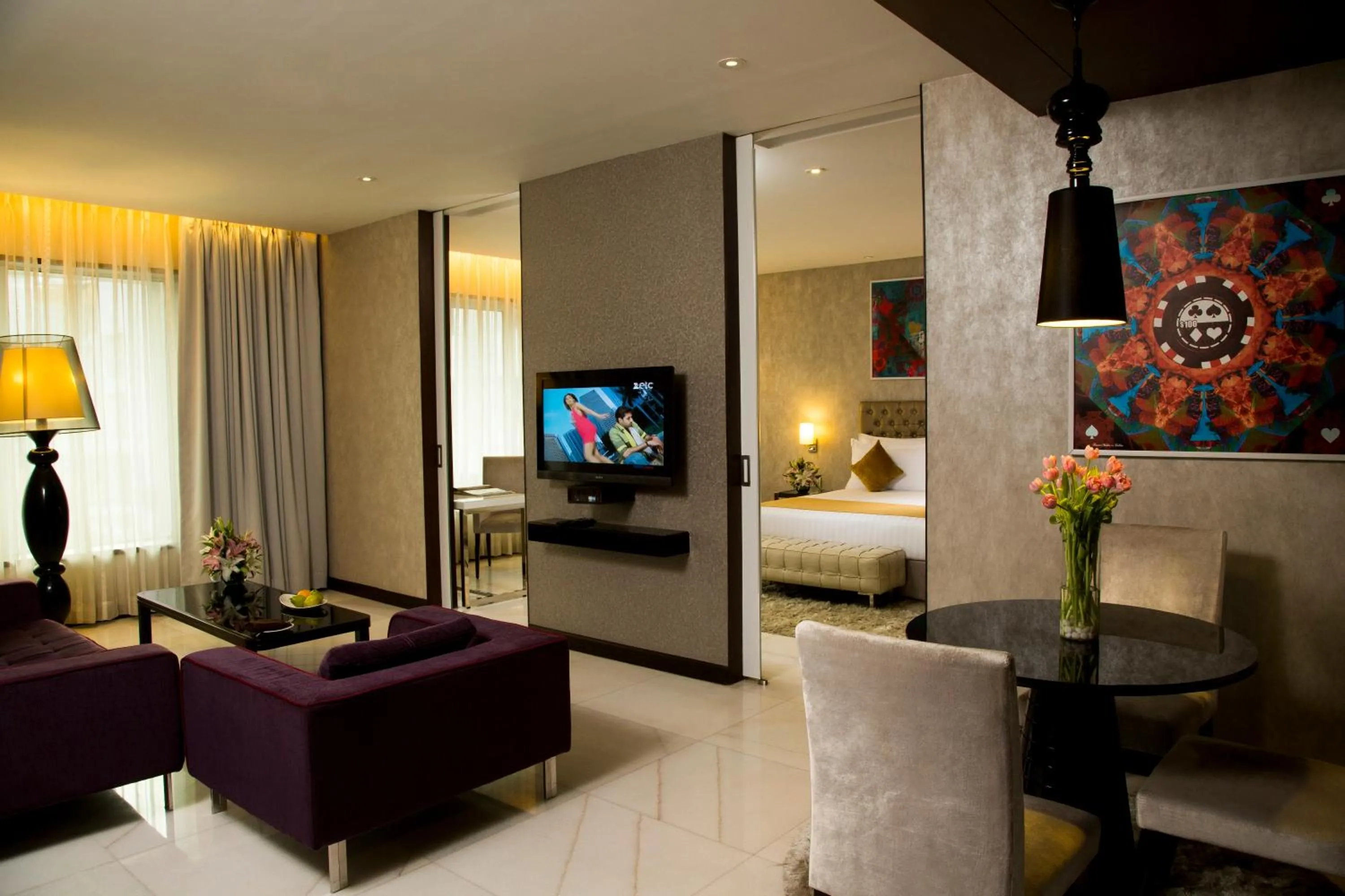 Living room in The Deltin