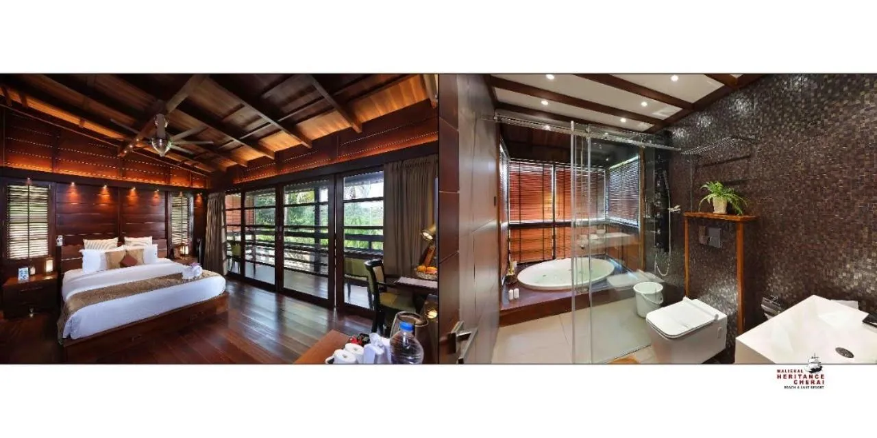 Bed in Maliekal Heritance Cherai Beach Cochin