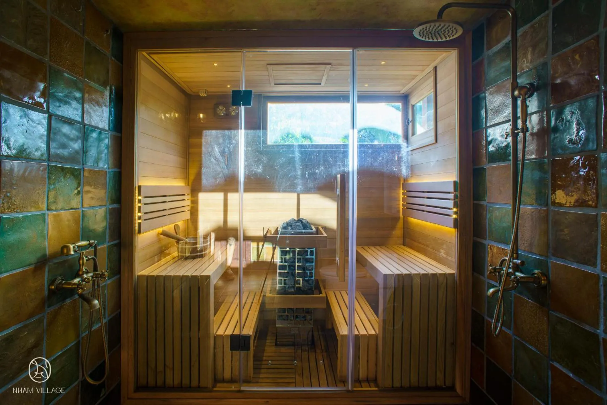 Sauna in Nham Village Resort