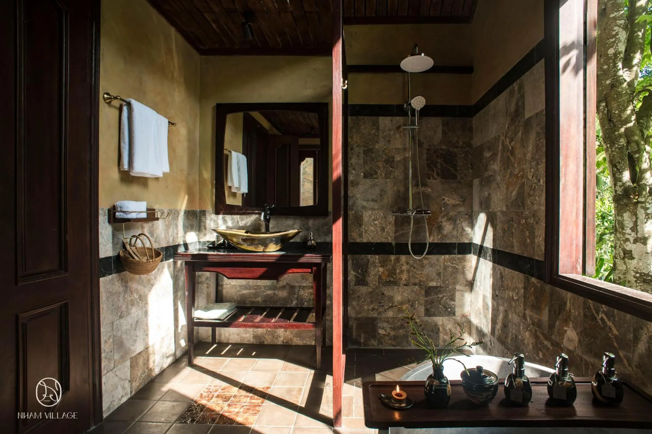 Bathroom in Nham Village Resort