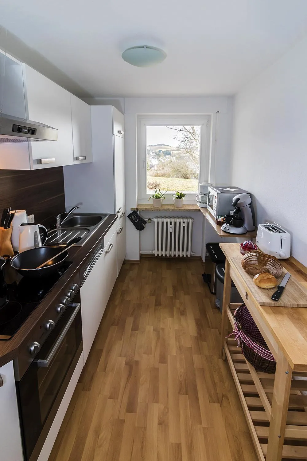 Kitchen or kitchenette in Villa Schönau