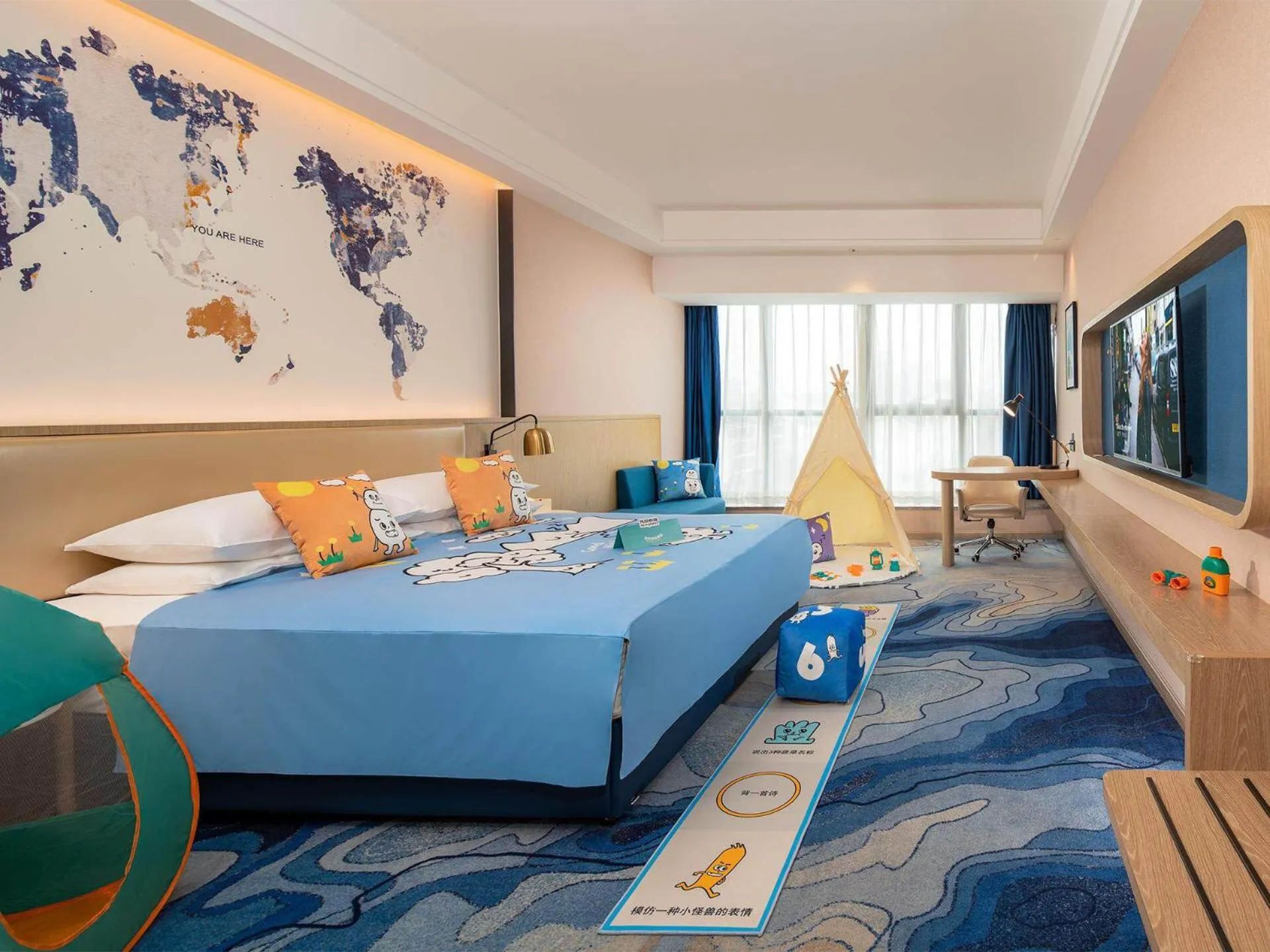 Bed in Kyriad Marvelous Hotel Shenzhen Longhua District Qinghu Subway Station