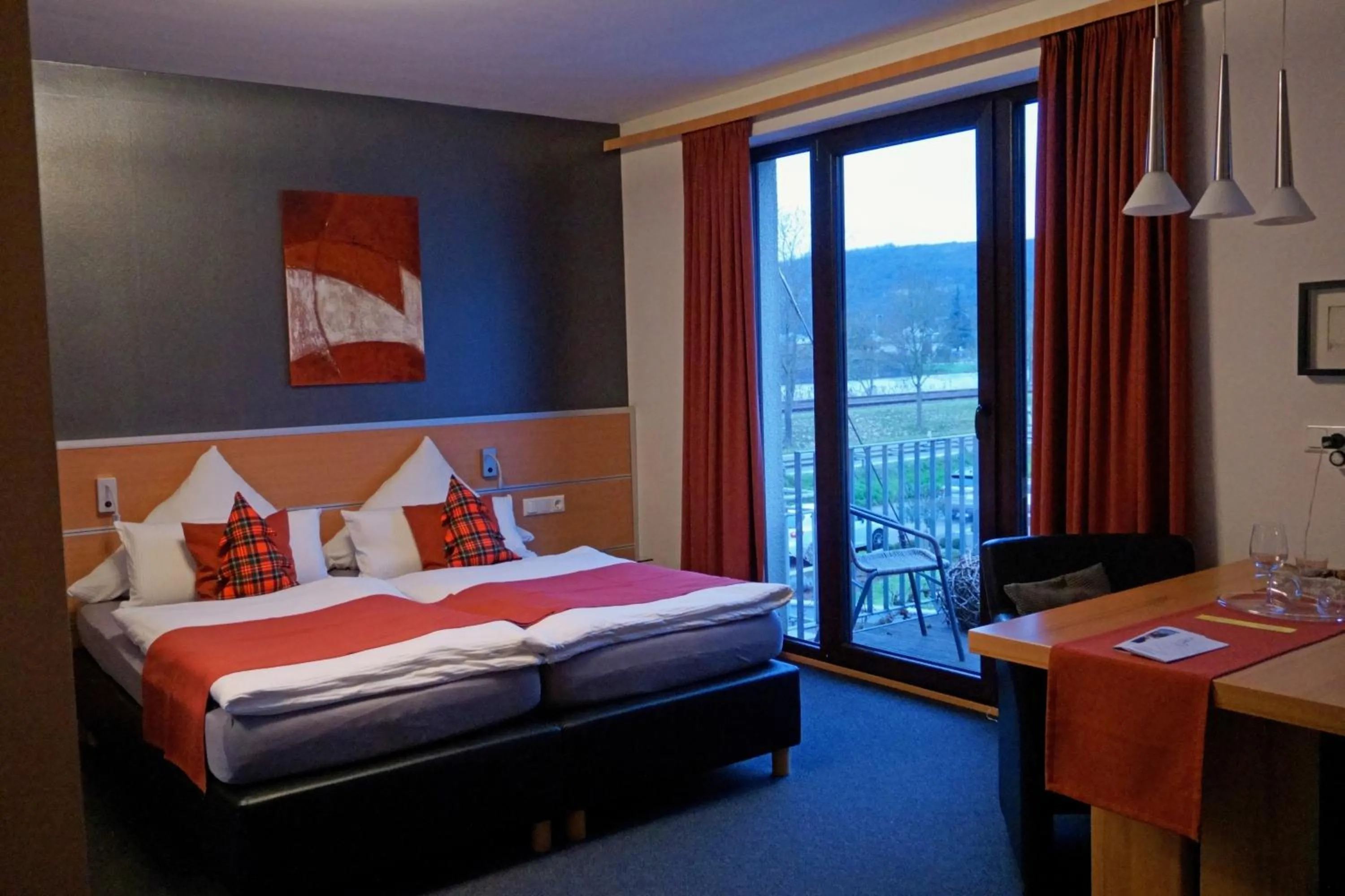 Bed in Gästehaus und Weingut Bernd Frieden