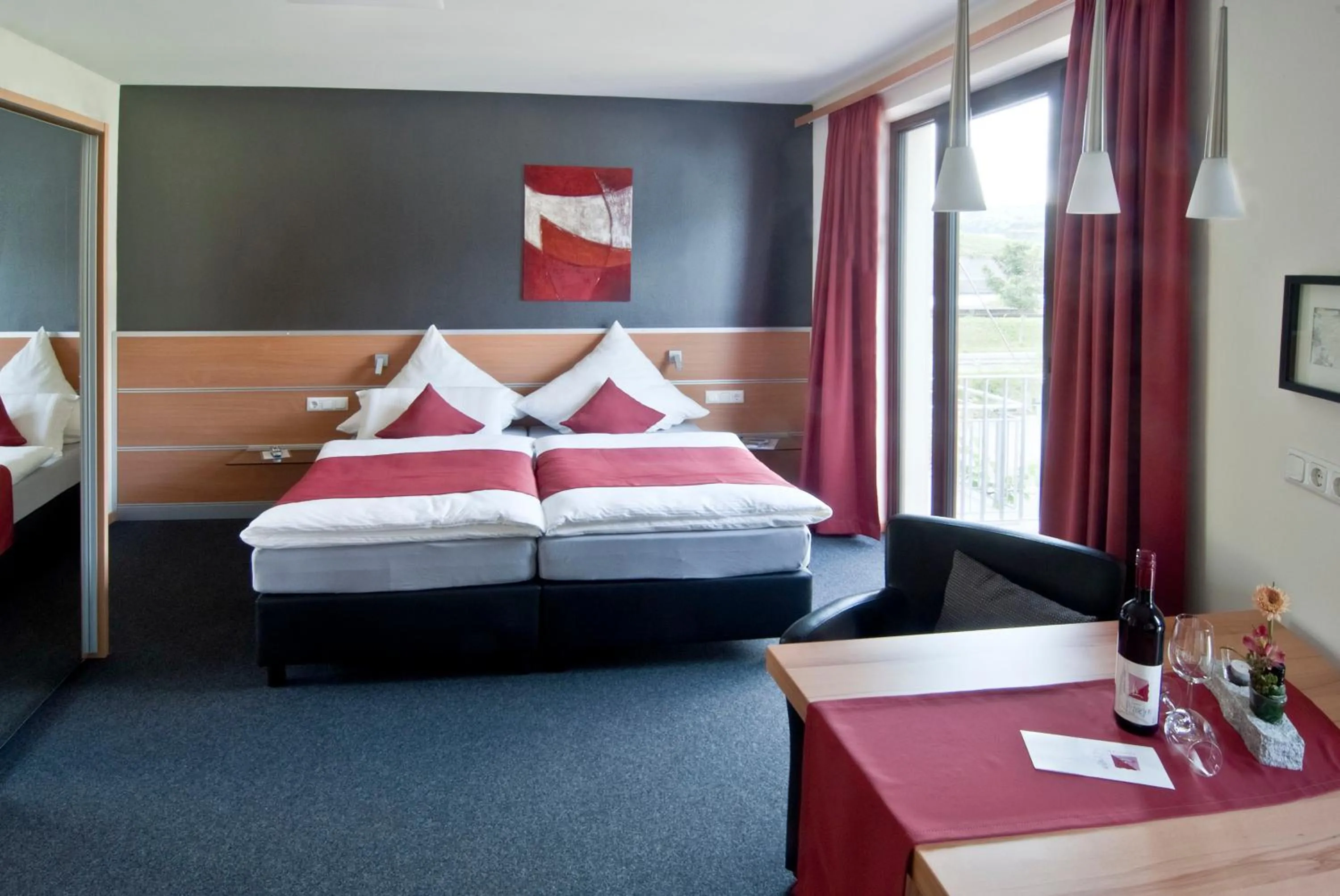 Bed in Gästehaus und Weingut Bernd Frieden