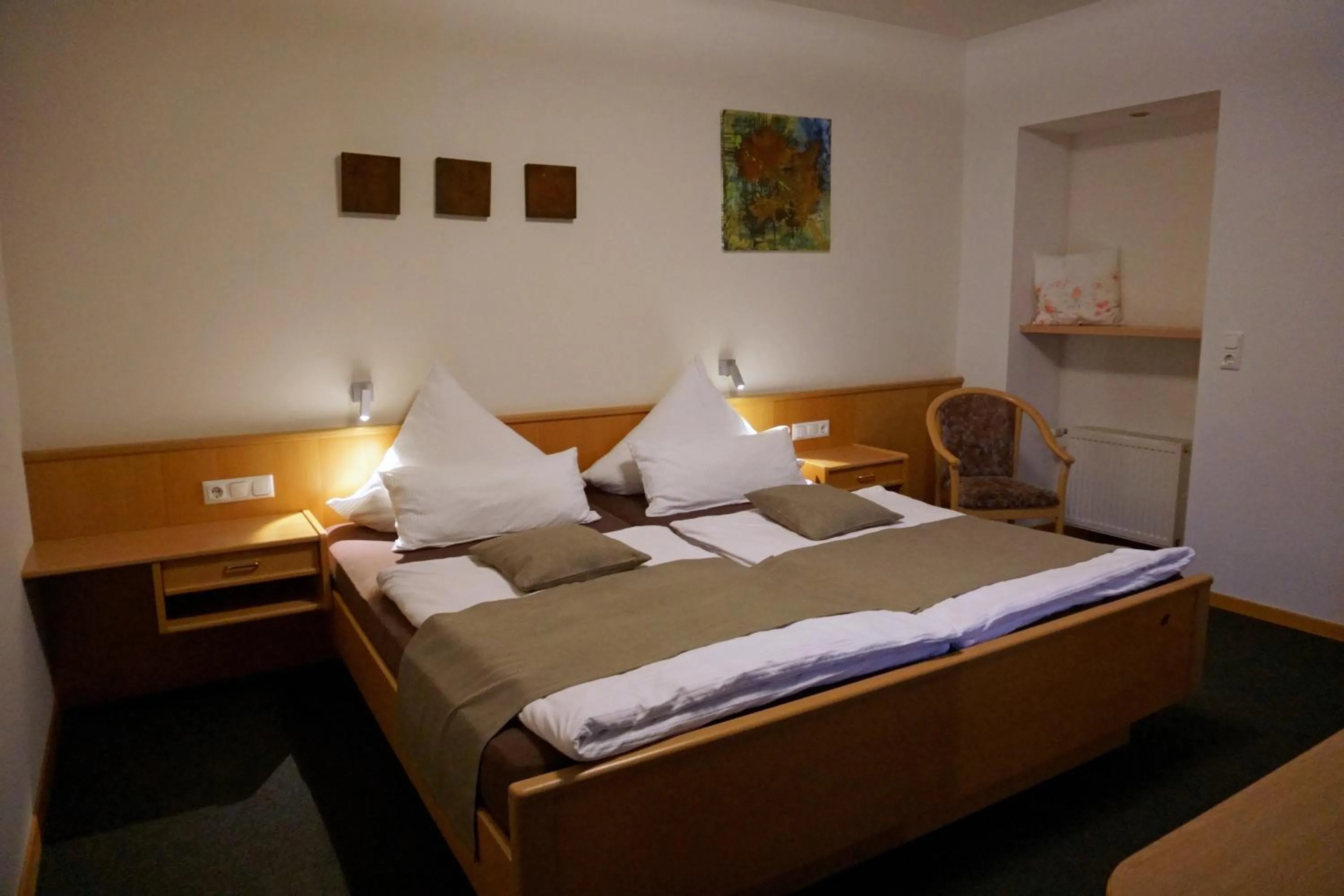 Bed in Gästehaus und Weingut Bernd Frieden