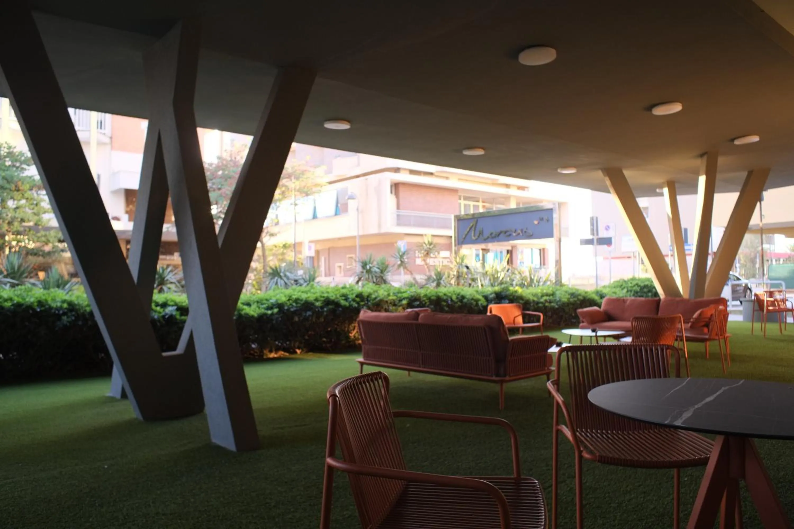 Patio in Hotel Marcus