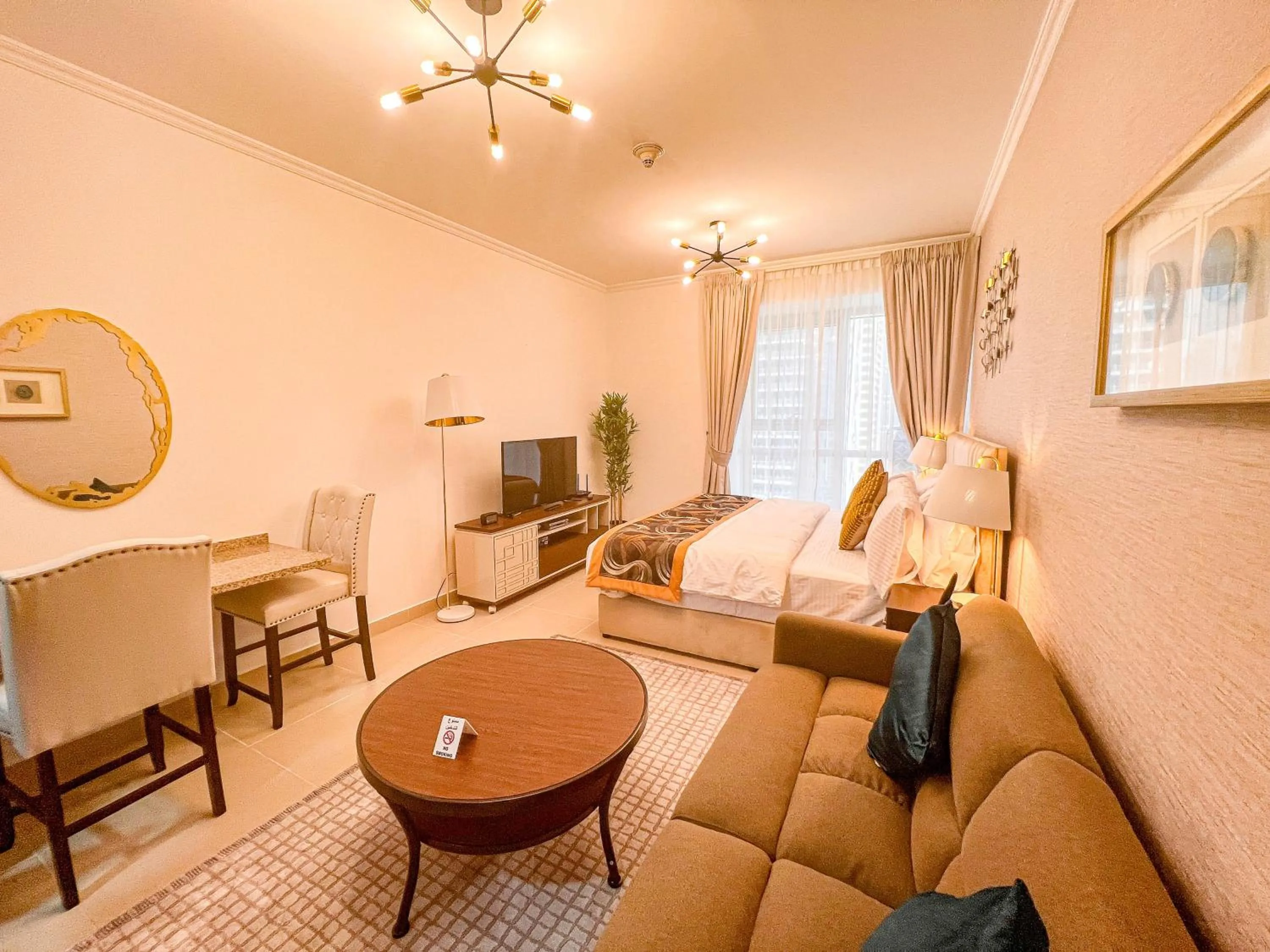 TV and multimedia in Cosmos Living Luxurious Studio Near Metro