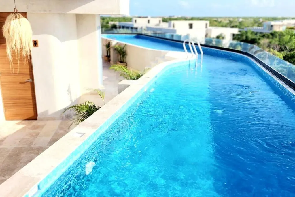 Swimming pool in Follow to dream in Tulum!