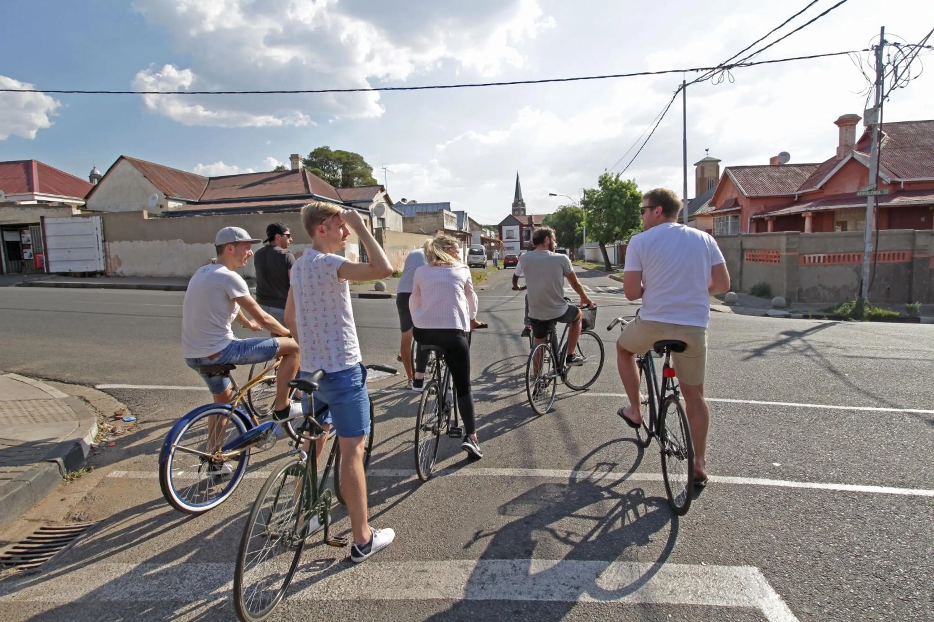 Cycling in CURIOCITY Backpackers Johannesburg