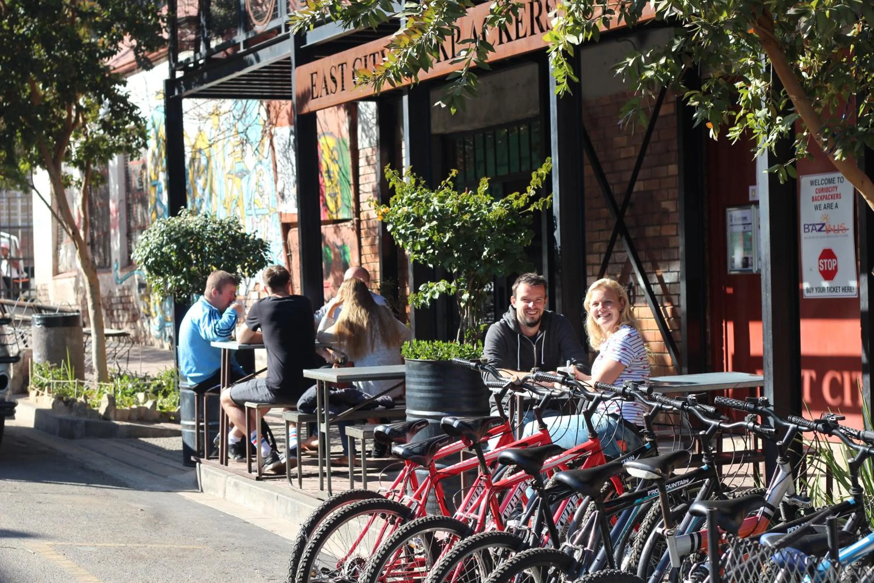 On site in CURIOCITY Backpackers Johannesburg