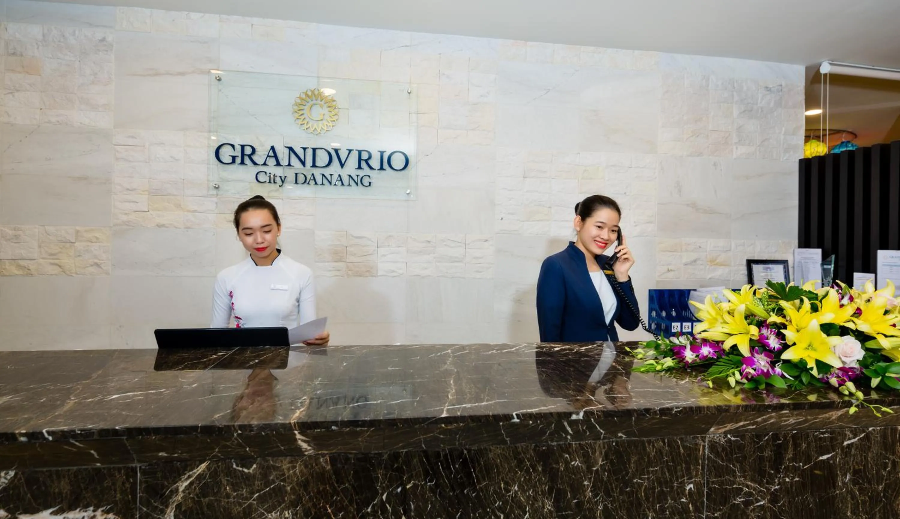 Lobby or reception in Grandvrio City Danang By Route Inn Group