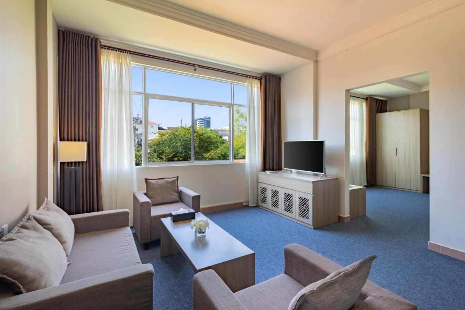 Living room in Grandvrio City Danang By Route Inn Group