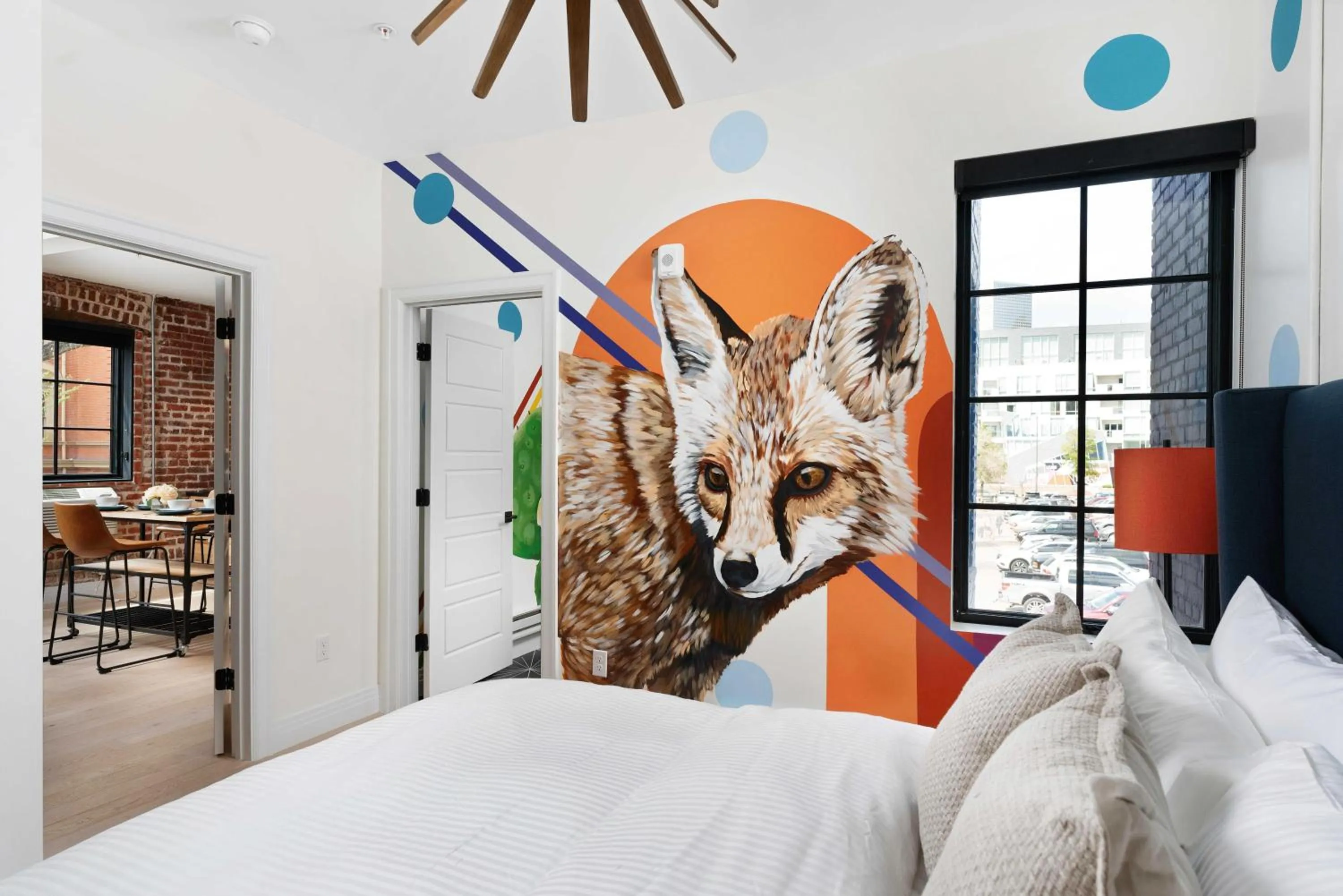 Decorative detail, Bed in The Acoma House