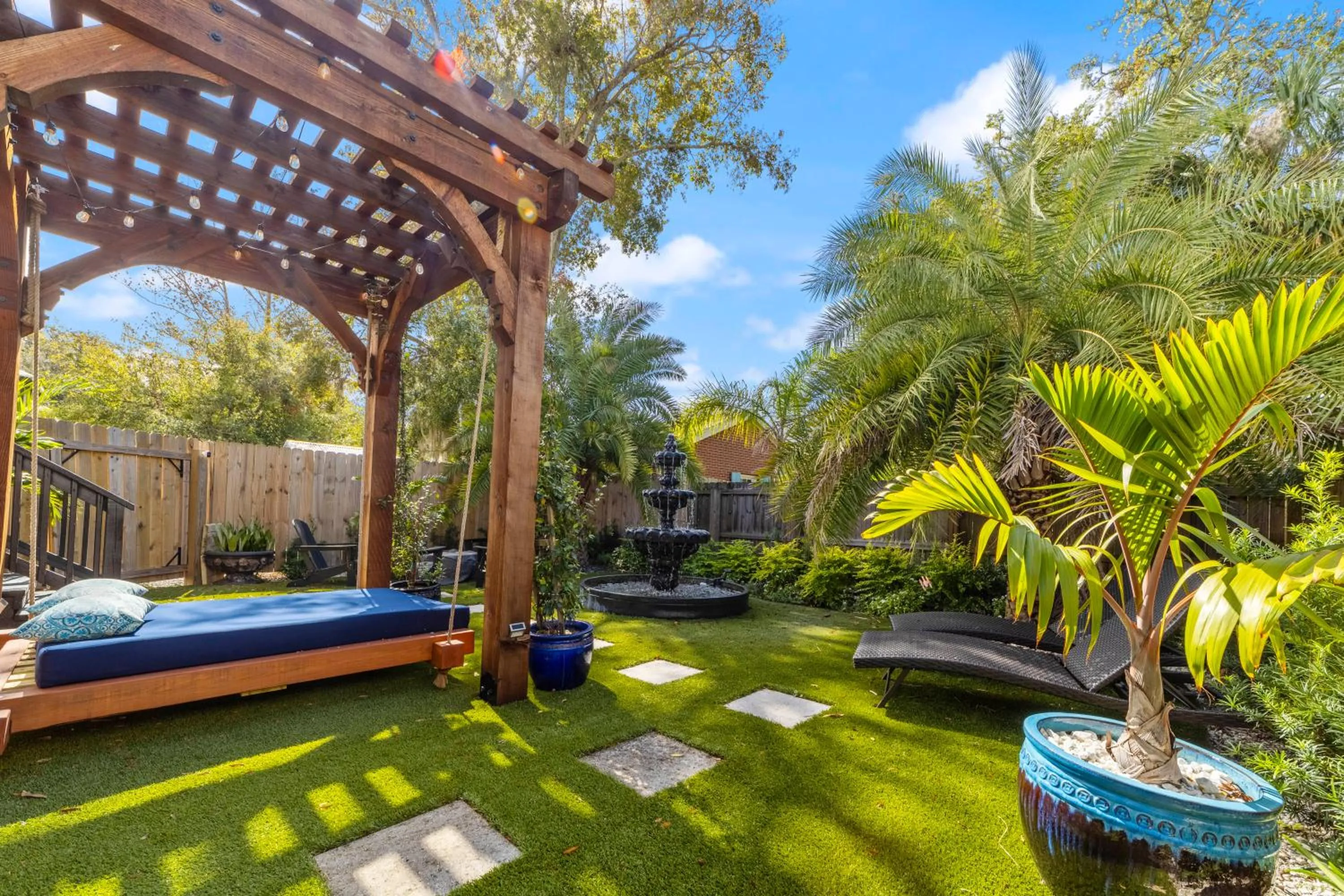 Inner courtyard view in Casa De Hernandez