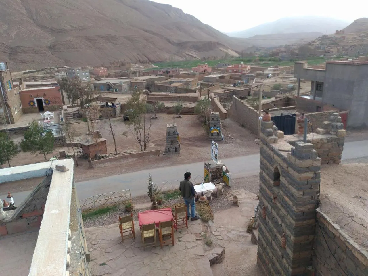 Bird's eye view in Auberge Amazigh