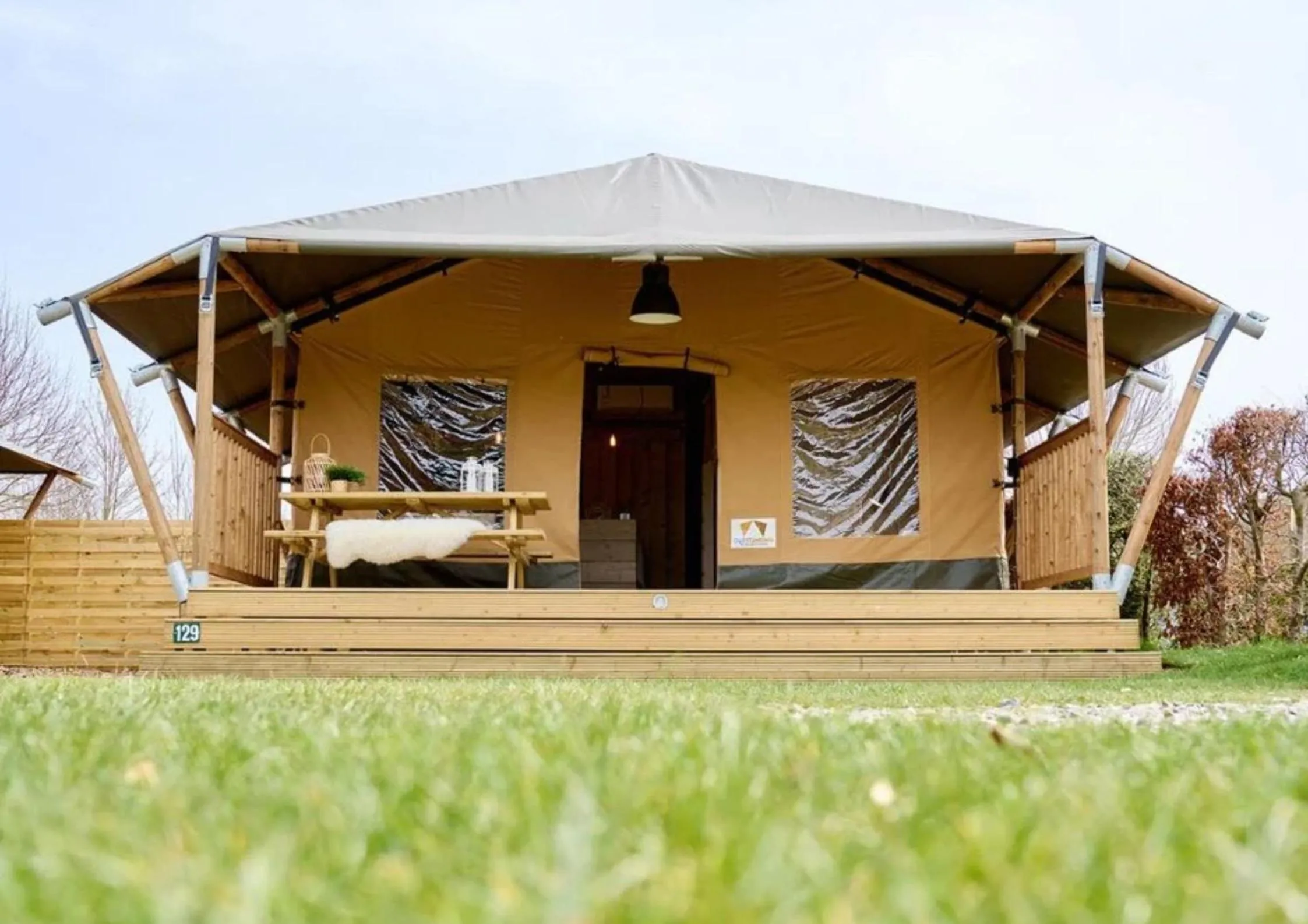Patio in Camping de Brem