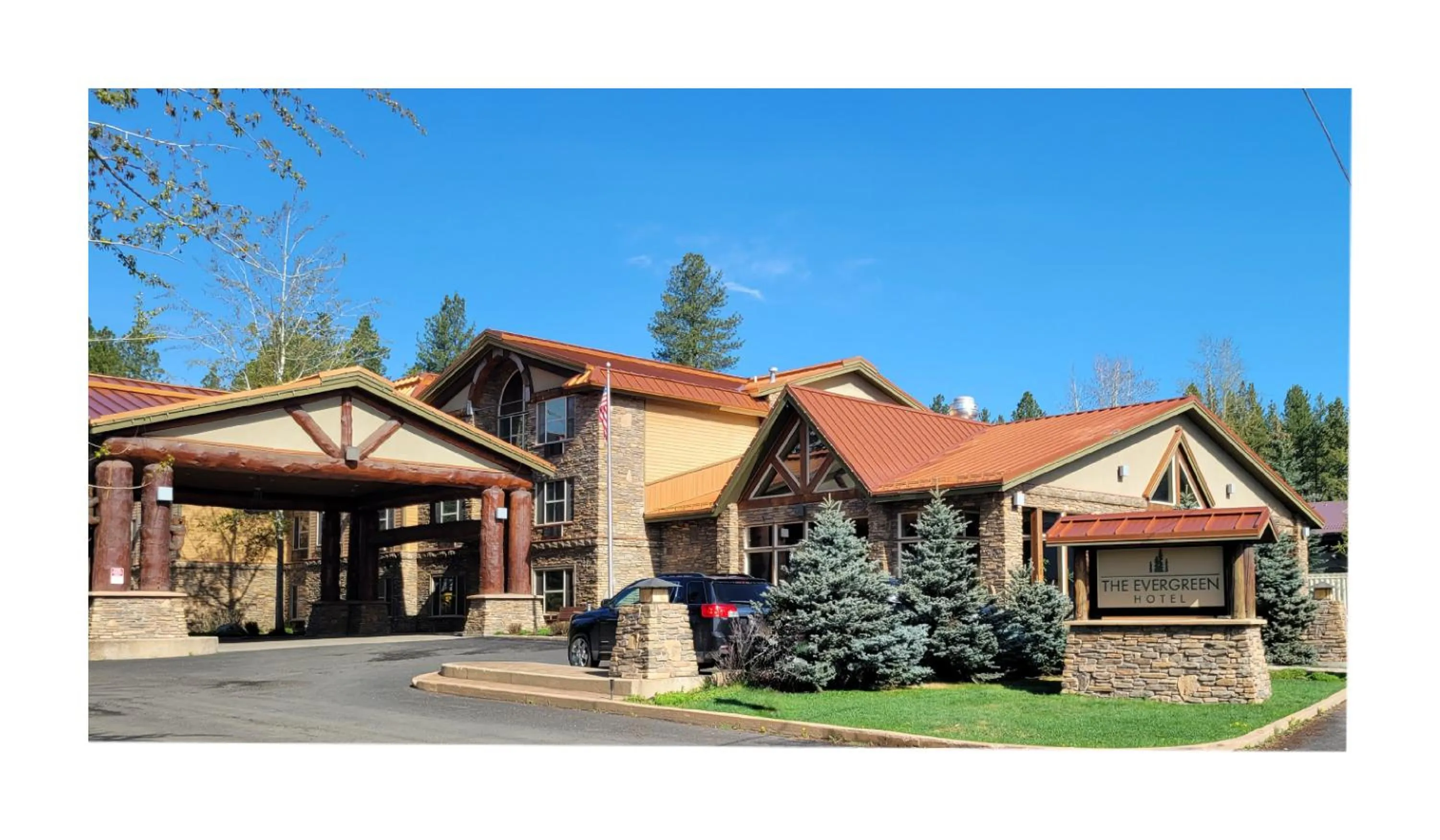 Property building in The Evergreen Hotel