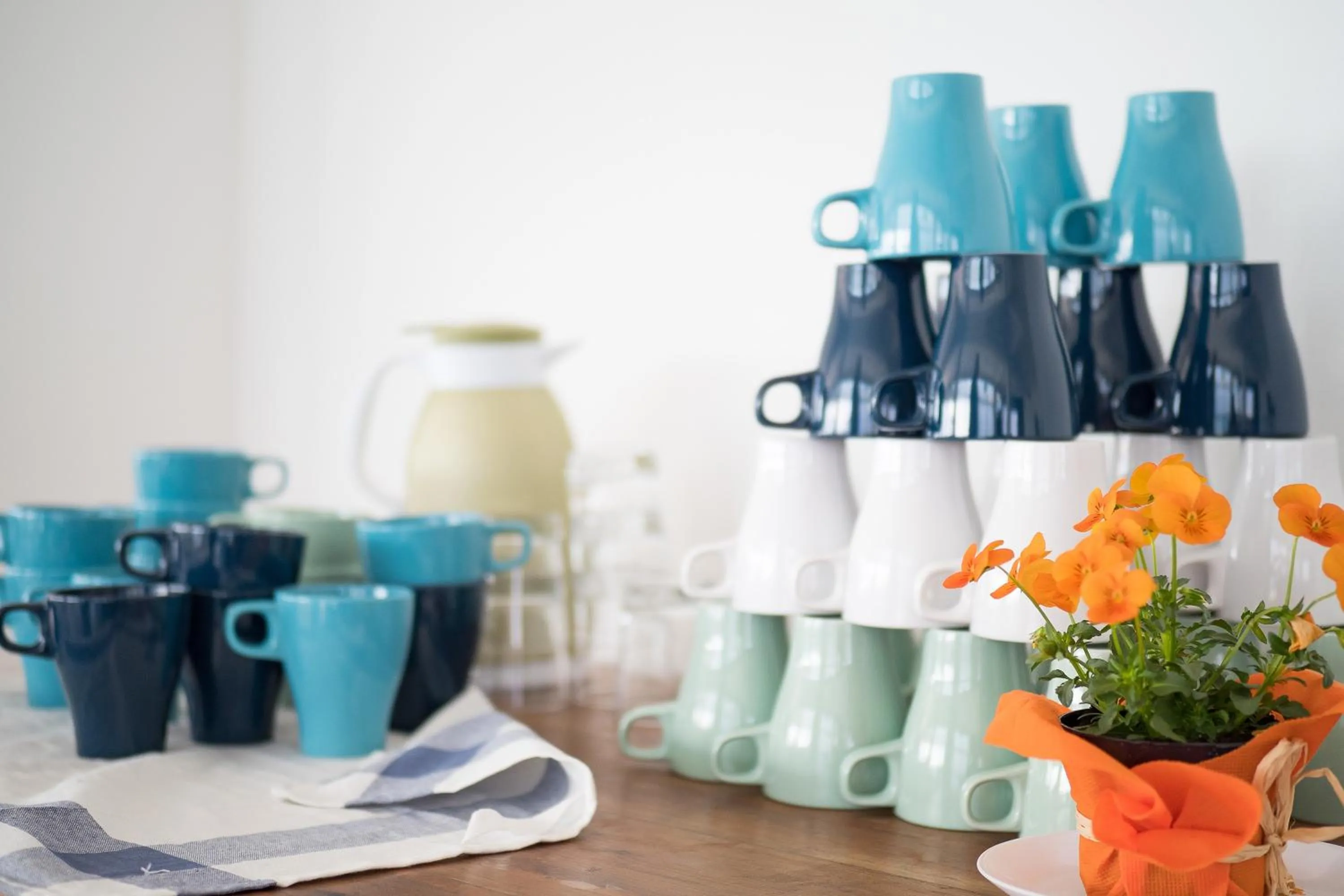 Italian breakfast in Lake Como Beach Hostel