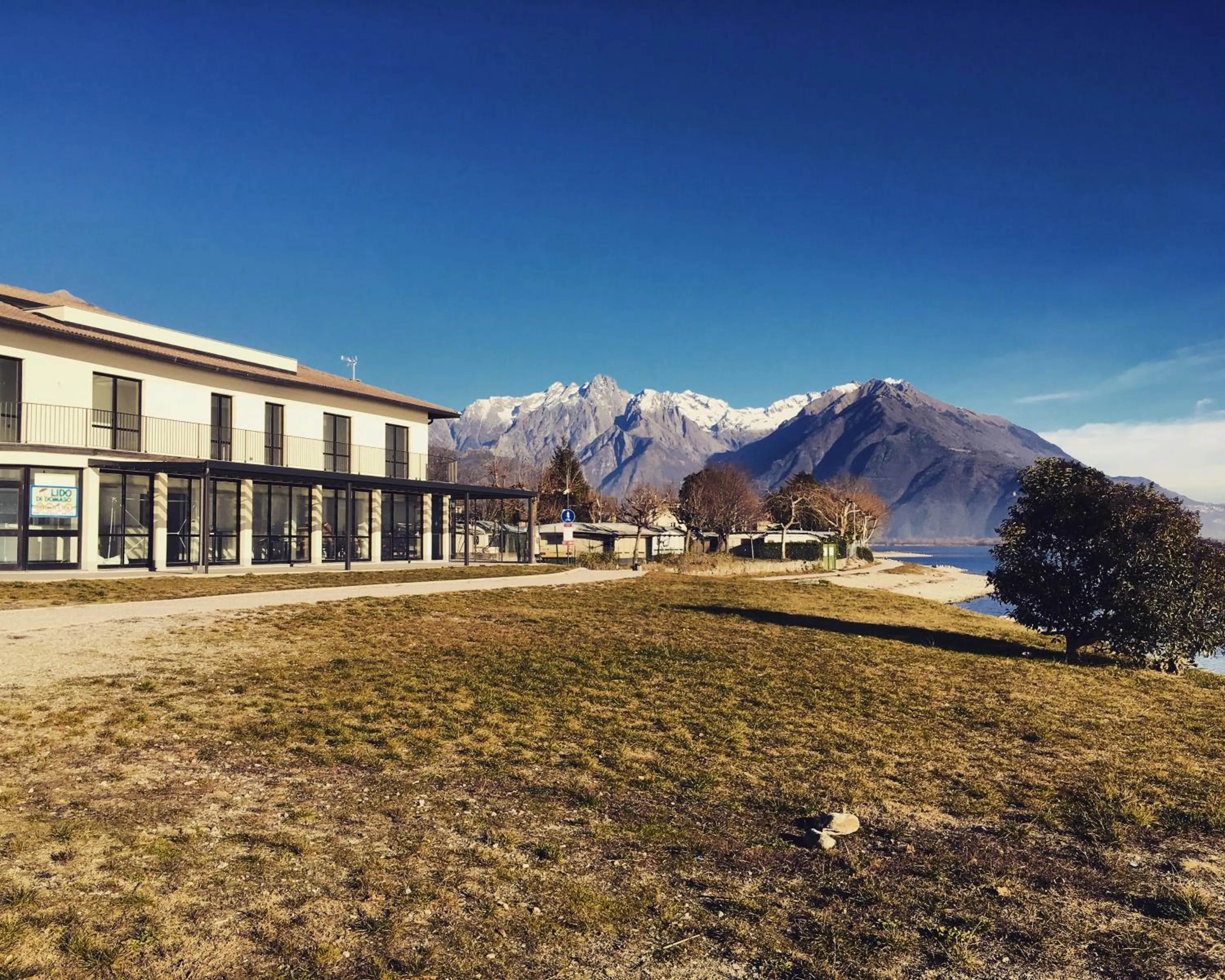 Property building in Lake Como Beach Hostel