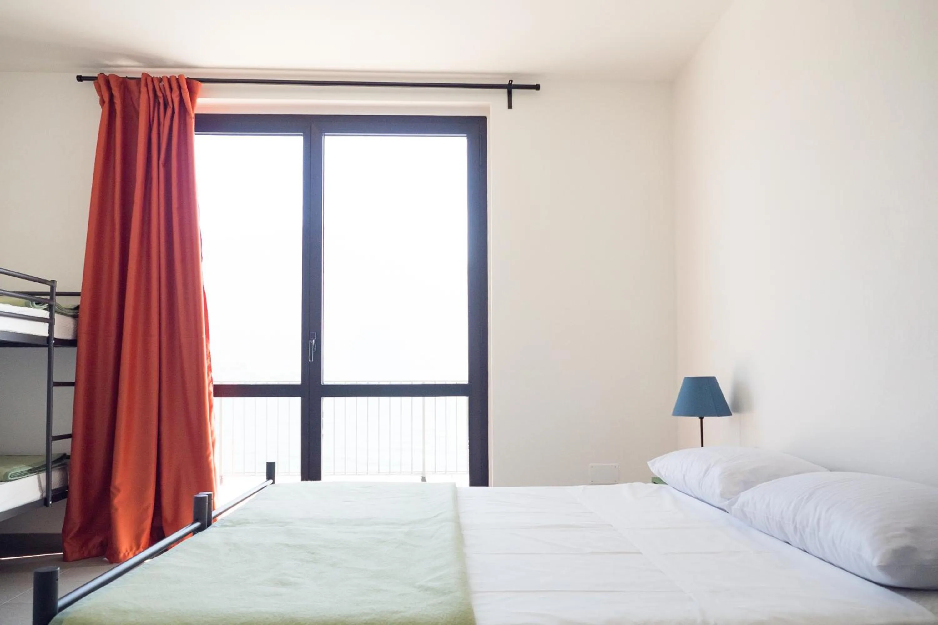 Bed in Lake Como Beach Hostel