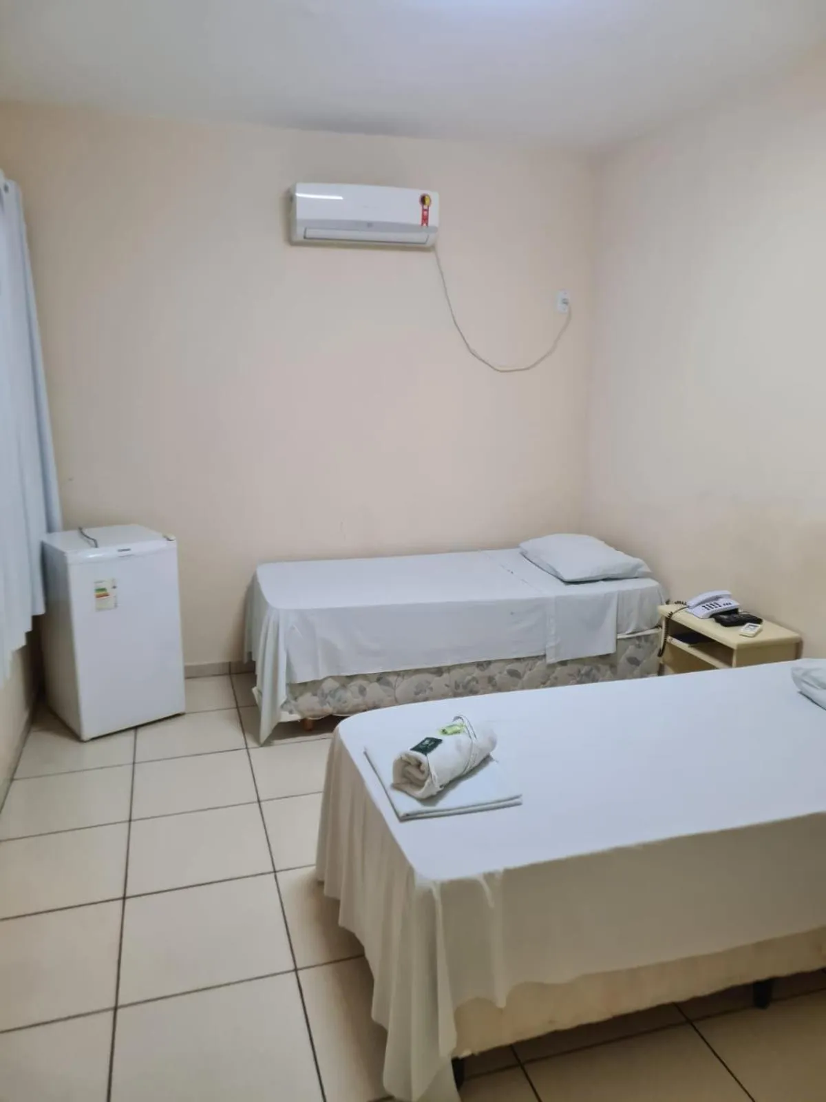 Bed in Hotel Beira Rio Aquidauana