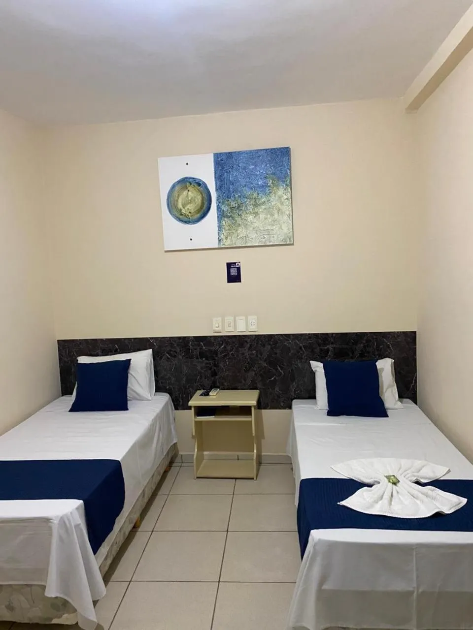 Bed in Hotel Beira Rio Aquidauana